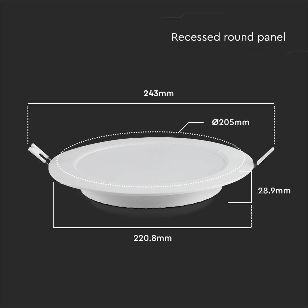 V-TAC LED-Einbauleuchte VT-61018, EEK: E, 18 W, 1980 lm, 6500 K, weiß V-TAC LED-Einbauleuchte VT-61018, EEK: E, 18 W, 1980 lm, 6500 K, weiß