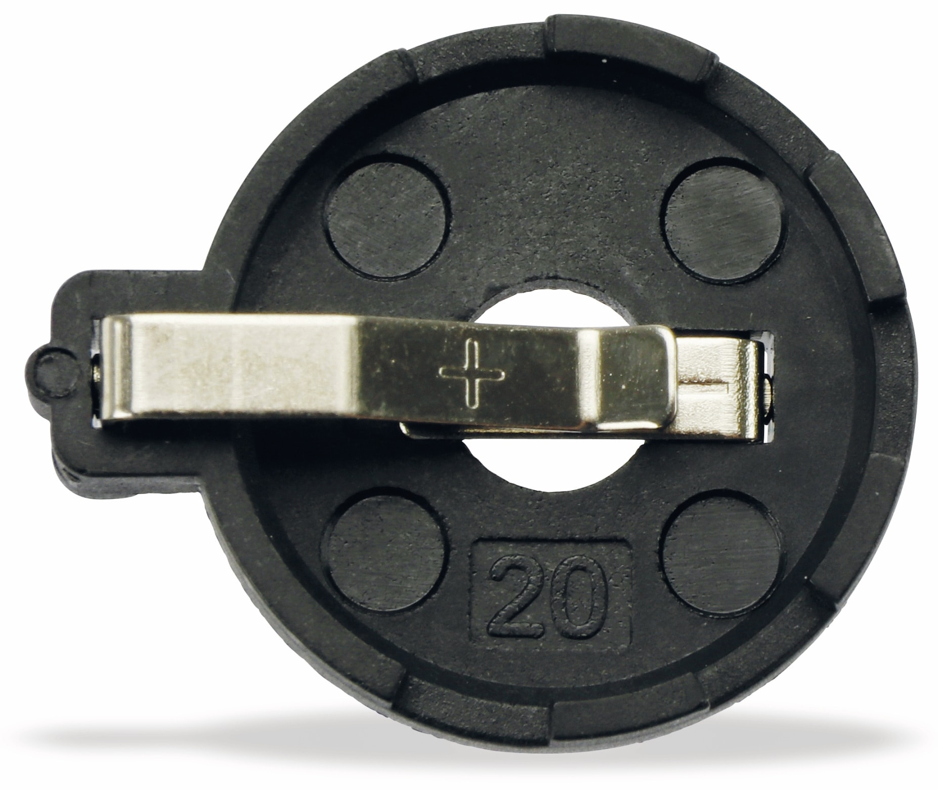 Batteriehalter, 1xCR2016-CR2032, Printanschluss Batteriehalter, 1xCR2016-CR2032, Printanschluss