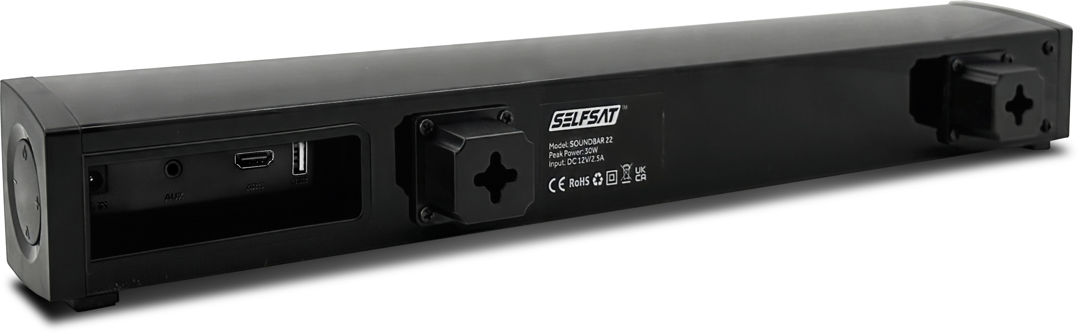 SELFSAT Soundbar 22, 12/230 V, 30 W, schwarz