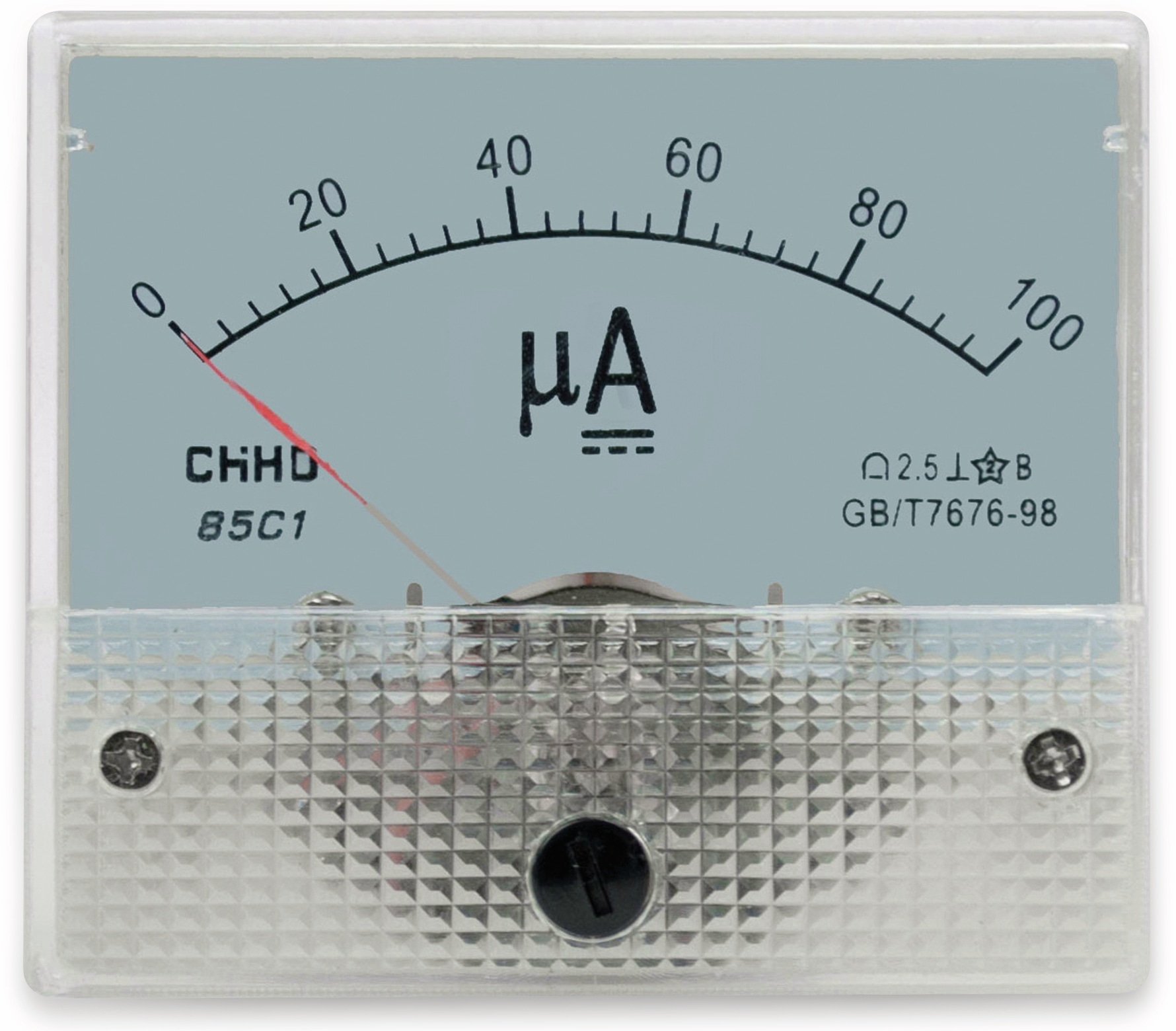 Einbau-Messinstrument, 0...100 µA- Einbau-Messinstrument, 0...100 µA-