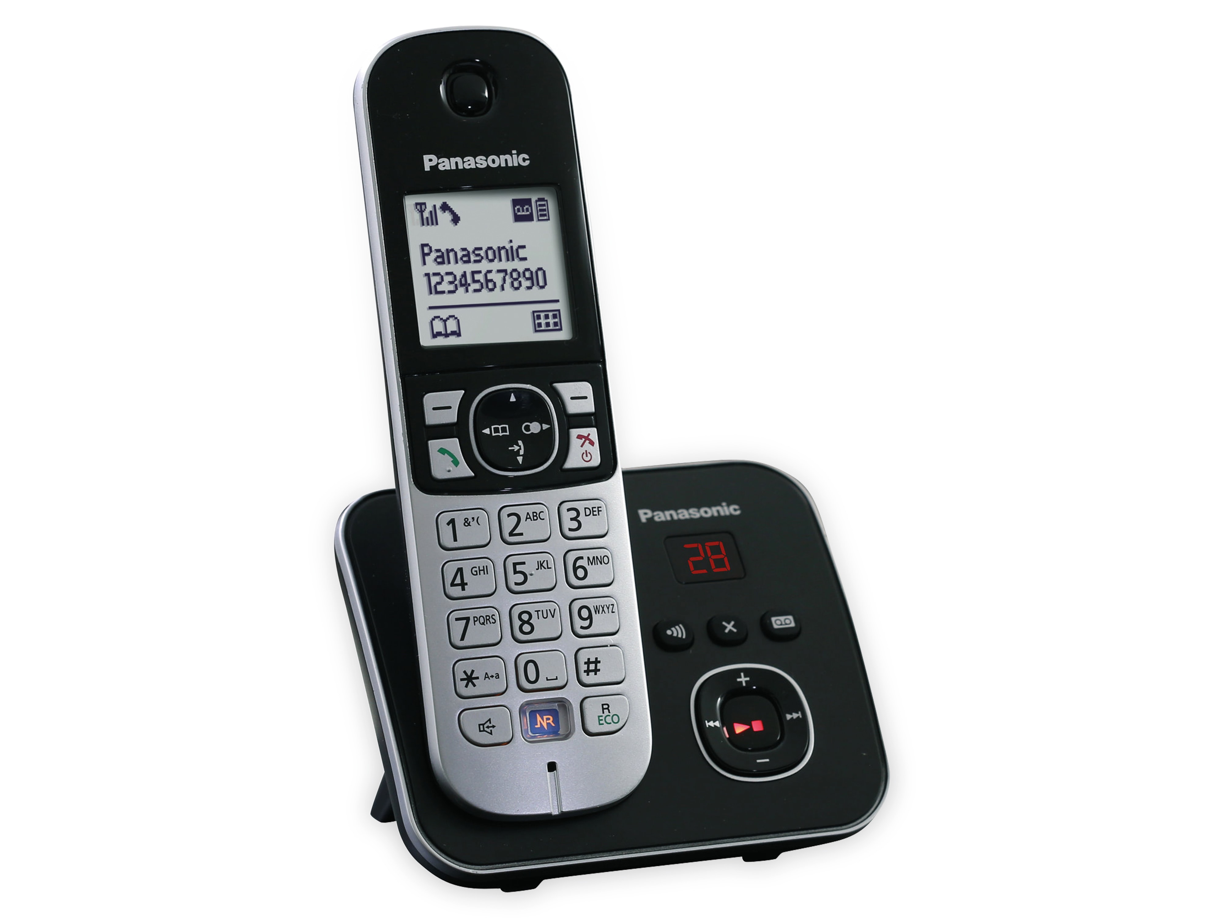 PANASONIC DECT-Telefon KX-TG6821GB, mit AB, schwarz PANASONIC DECT-Telefon KX-TG6821GB, mit AB, schwarz