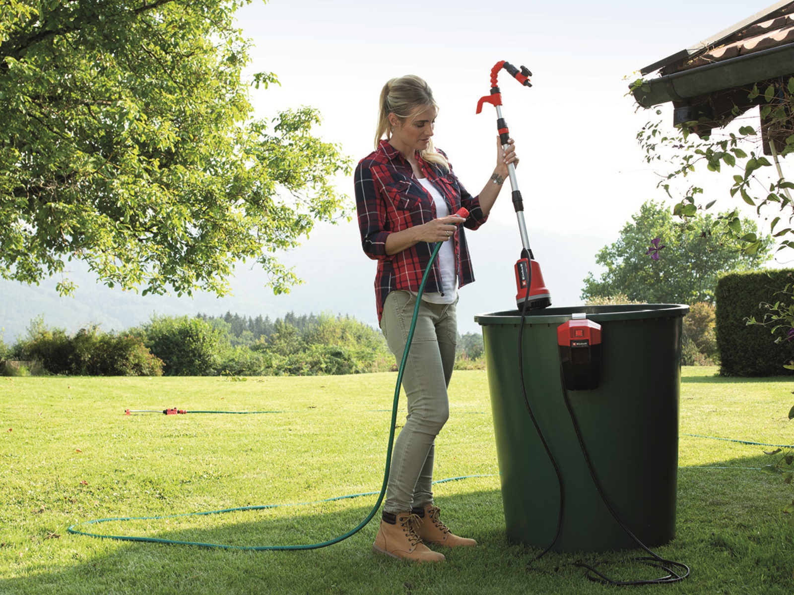 EINHELL Akku-Klarwasserpumpe GE-PP 18 RB Li + Starterset