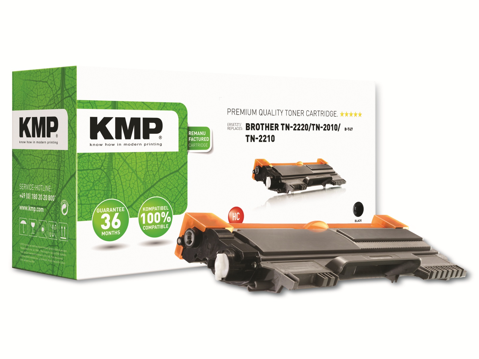 KMP Toner kompatibel für Brother TN-2220/TN-2010, schwarz KMP Toner kompatibel für Brother TN-2220/TN-2010, schwarz