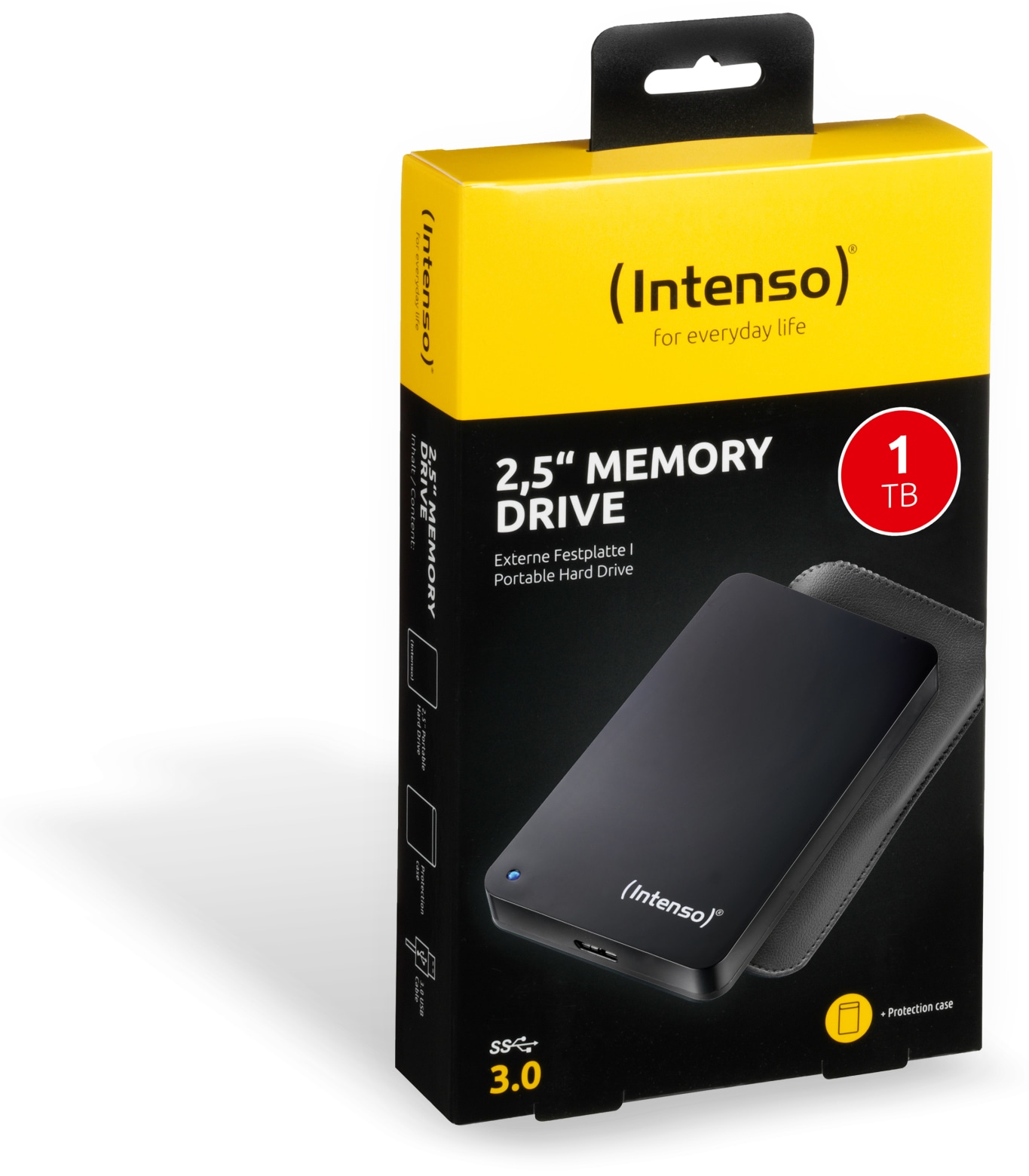 INTENSO USB 3.0-HDD Memory Drive, 1 TB, schwarz, 6,35 cm (2,5") INTENSO USB 3.0-HDD Memory Drive, 1 TB, schwarz, 6,35 cm (2,5")