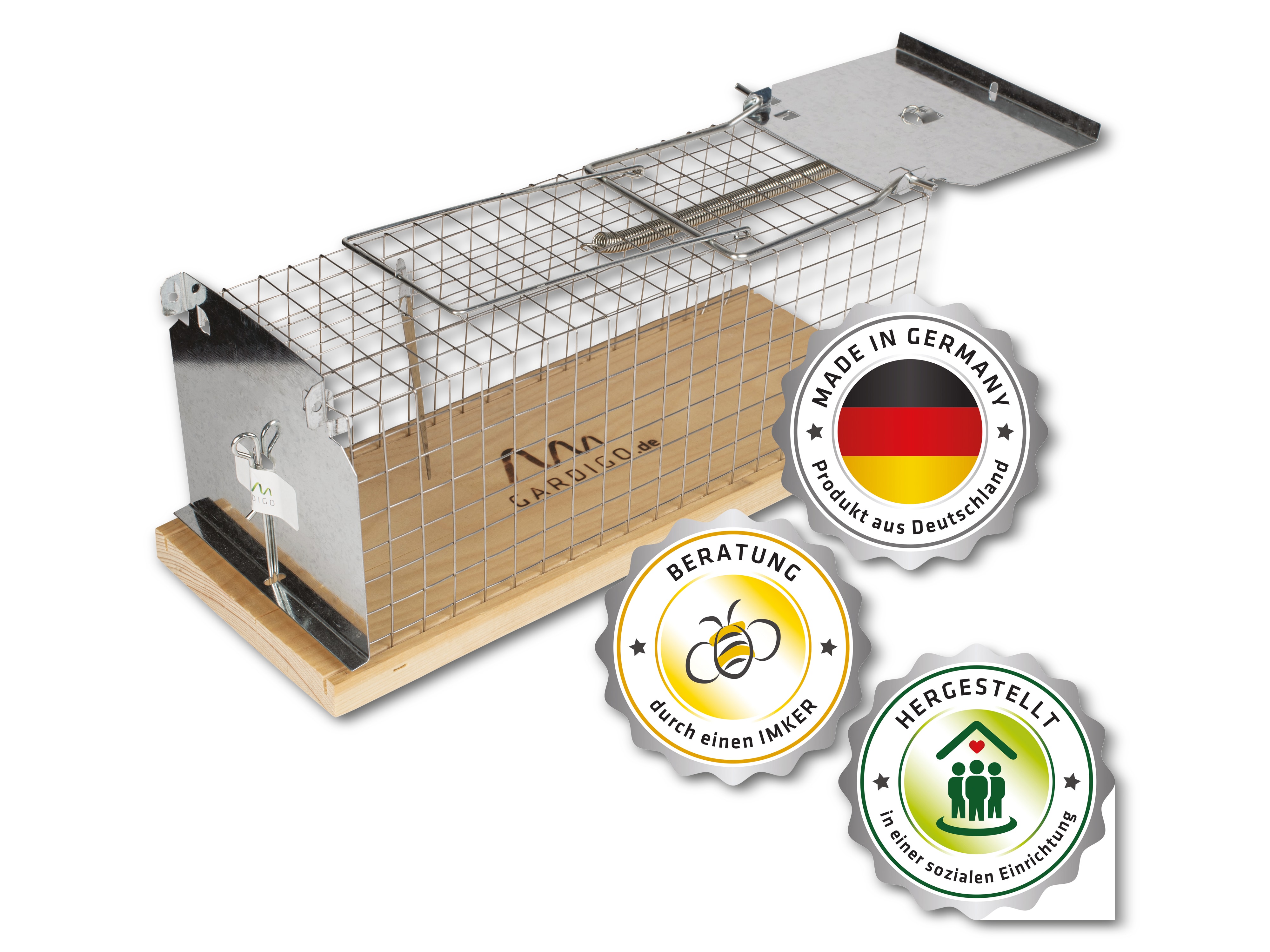 GARDIGO Ratten-Lebendfalle Käfig GARDIGO Ratten-Lebendfalle Käfig