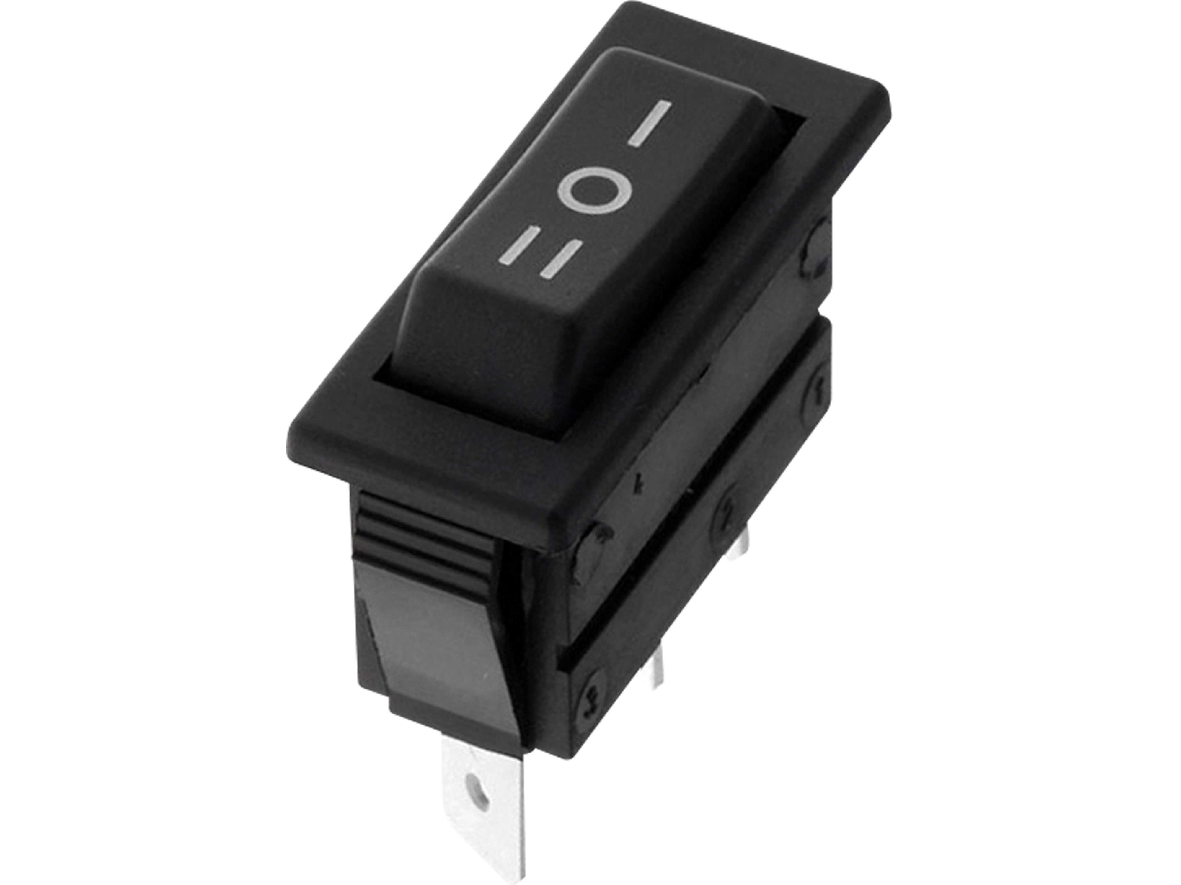 Wippenschalter 1-pol., I-0-I, 30x11mm, 16 A/ 250 V Wippenschalter 1-pol., I-0-I, 30x11mm, 16 A/ 250 V