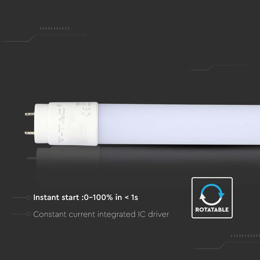 V-TAC LED-Röhre VT-1577, T8, G13, EEK: F, 20 W, 2100 lm, 4000 K, 1500 mm V-TAC LED-Röhre VT-1577, T8, G13, EEK: F, 20 W, 2100 lm, 4000 K, 1500 mm