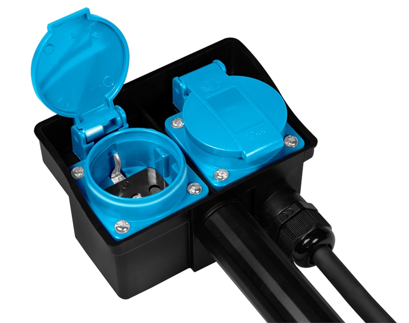 LOGILINK Gartensteckdose mit Erdspieß LPS214 2-fach IP44 LOGILINK Gartensteckdose mit Erdspieß LPS214 2-fach IP44