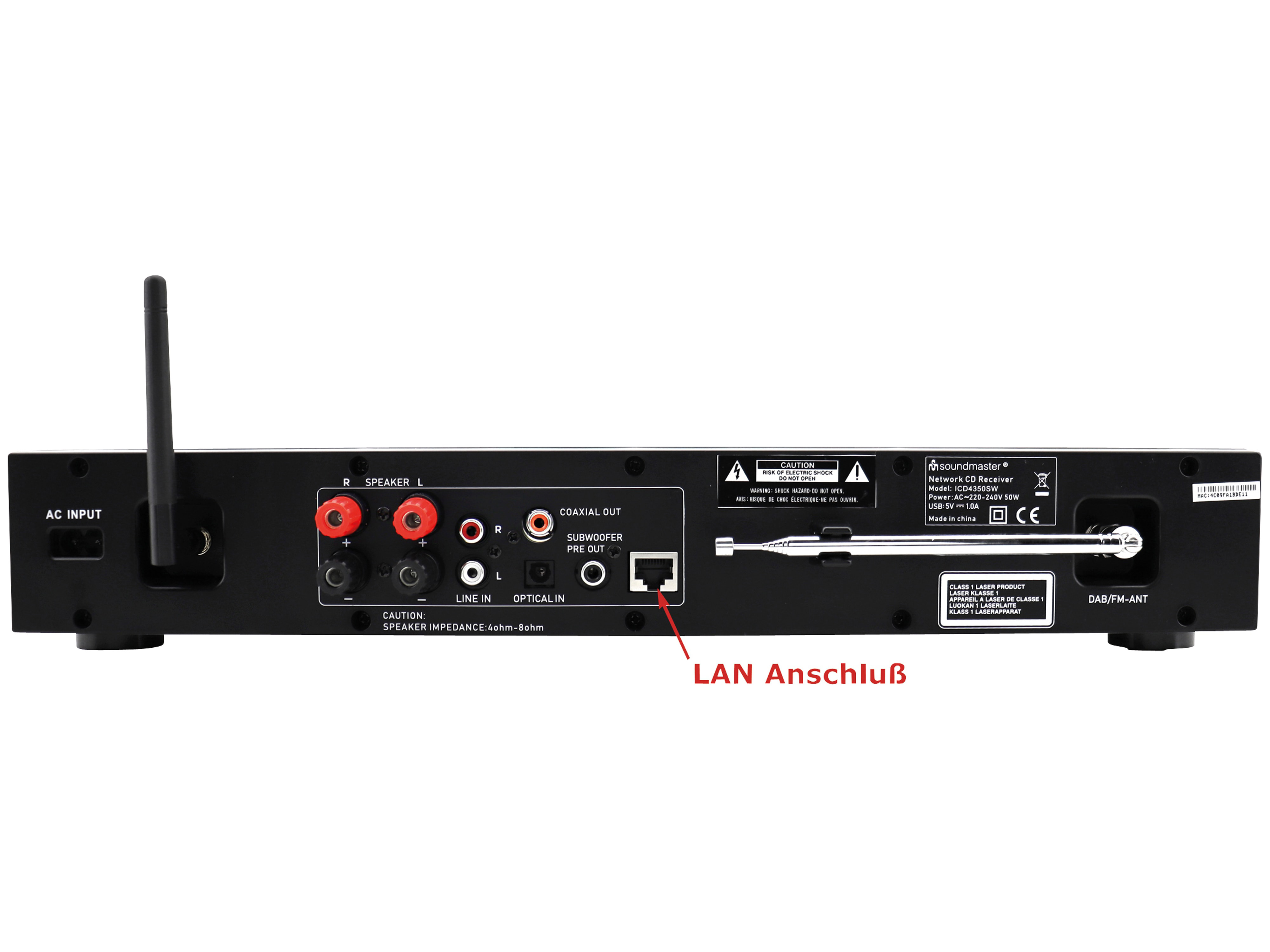 SOUNDMASTER HIGHLINE Multi Audio System ICD4350SW, schwarz SOUNDMASTER Multi Audio System ICD4350SW HighLine, schwarz