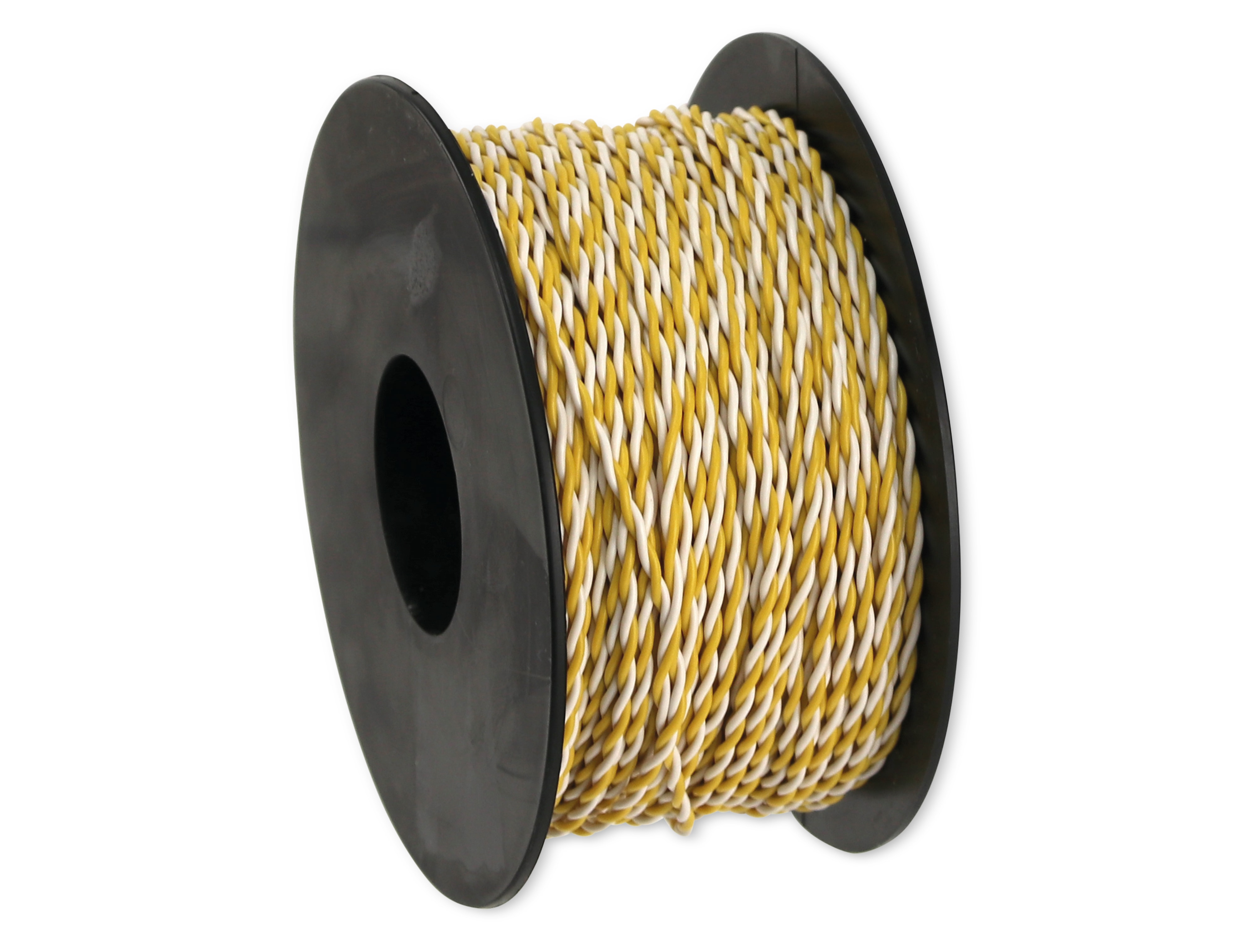 RAUTRONIC Litze, 2x0,14, 50m Spule, weiß/gelb RAUTRONIC Litze, 2x0,14, 50m Spule, weiß/gelb