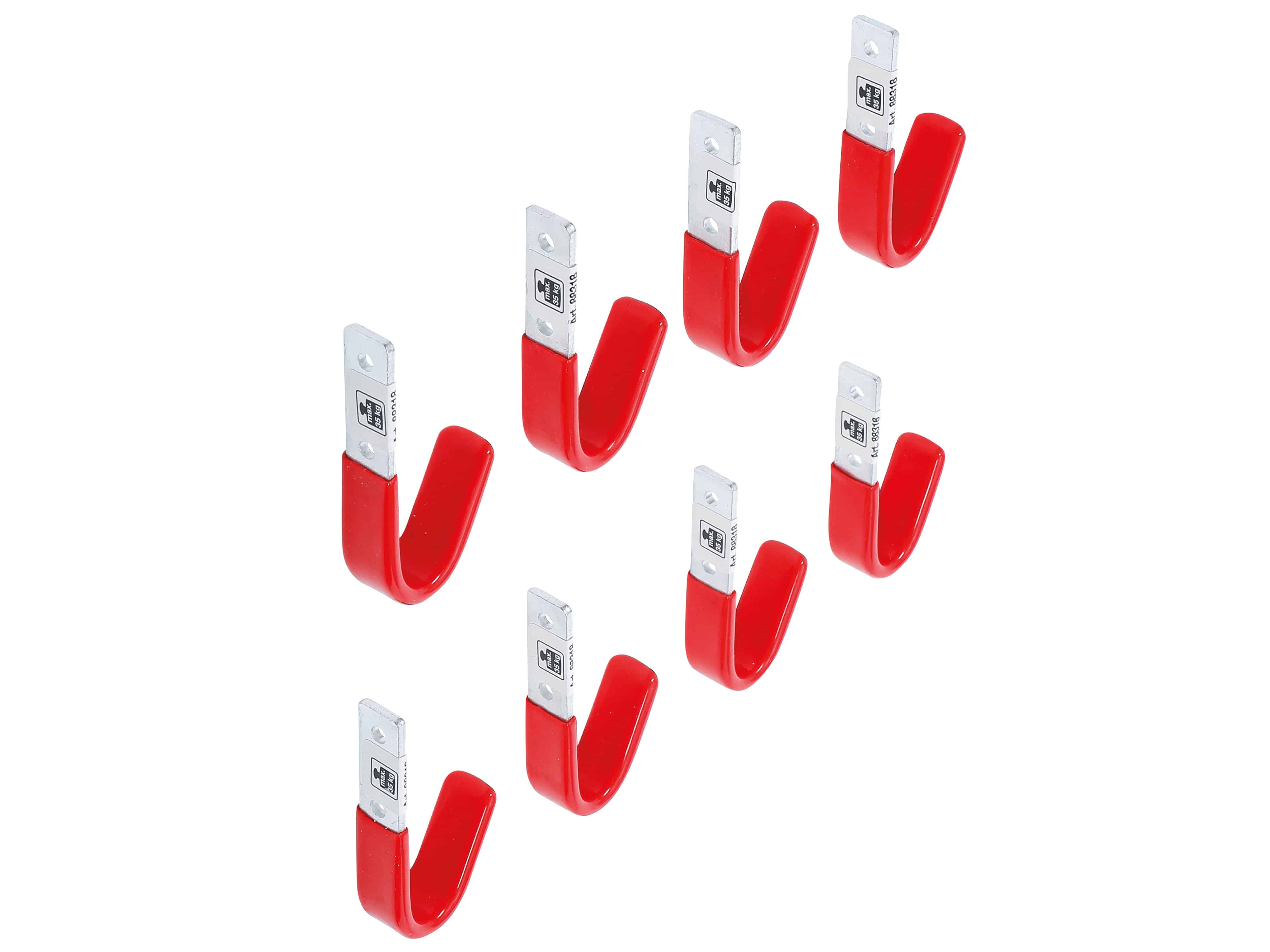BGS TECHNIC Wandhaken-Satz, 8-teilig, 88318 BGS TECHNIC Wandhaken-Satz, 8-teilig, 88318