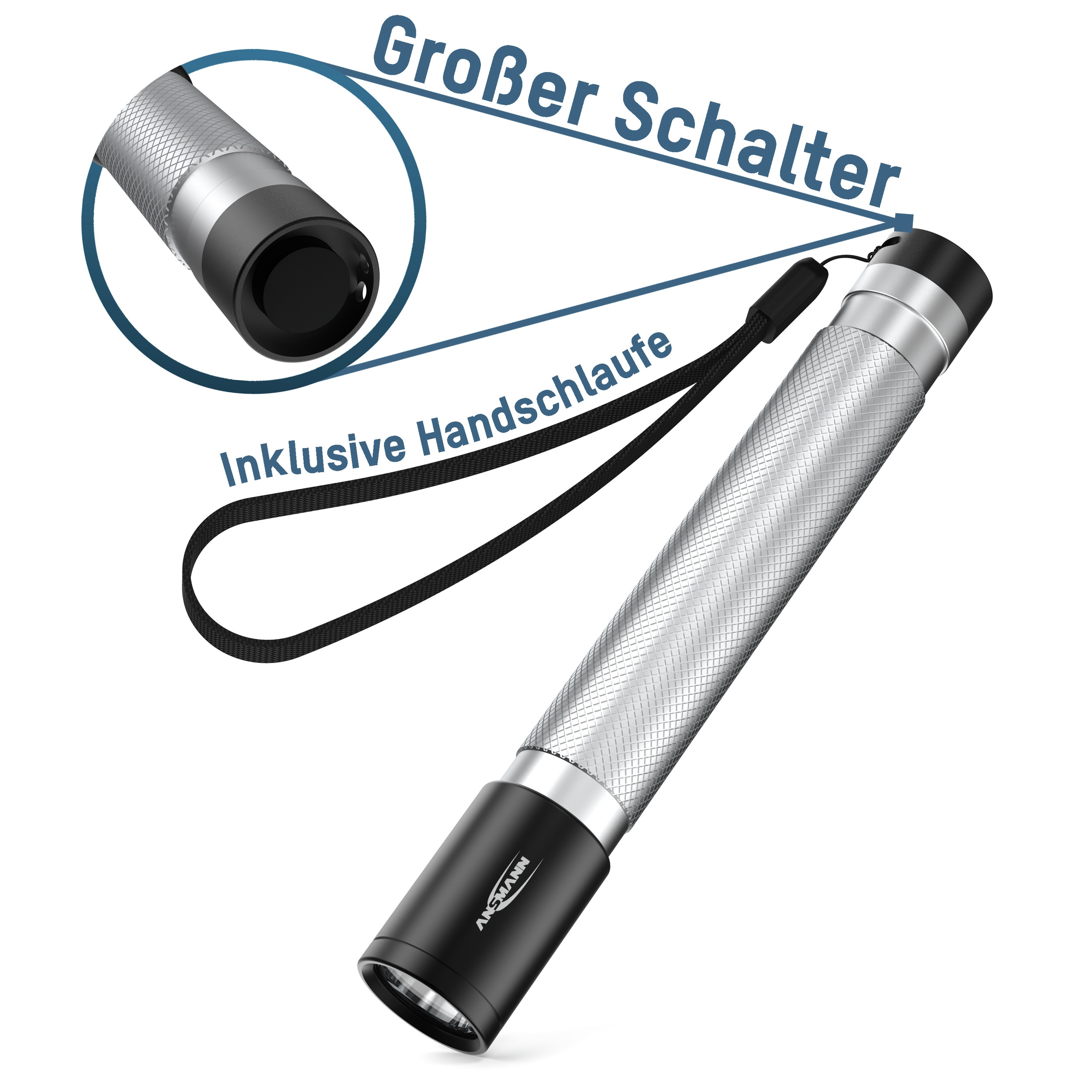 ANSMANN LED-Taschenlampe ANSMANN Daily Use 150B, 150 lm, batteriebetrieben