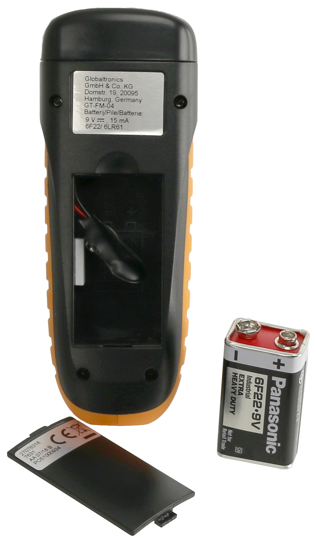 Feuchte-Messgerät GT-FM-04, schwarz/orange Feuchte-Messgerät GT-FM-04, schwarz/orange