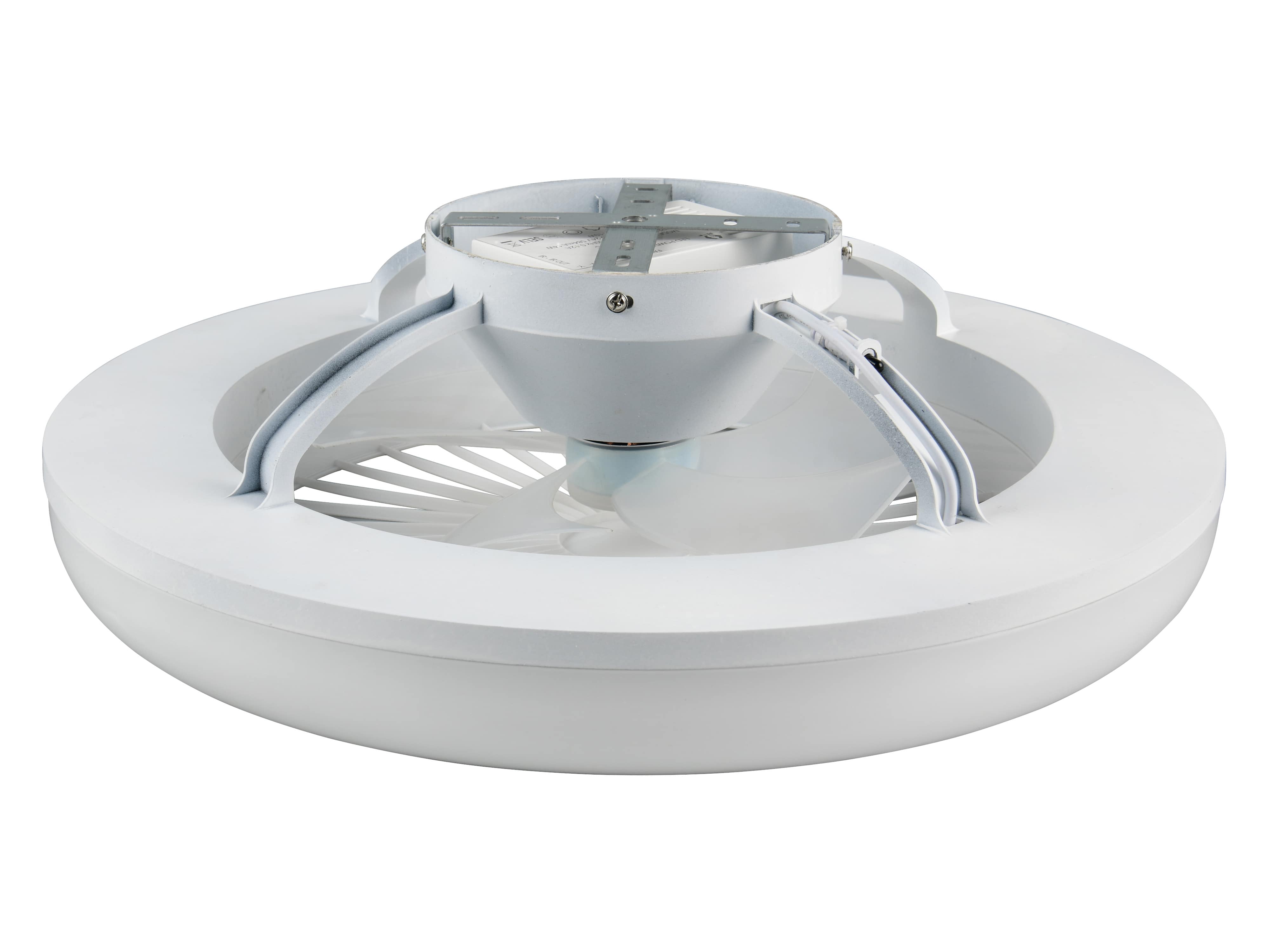 REALITY LED-Deckenleuchte mit Ventilator Mora R64032101, 23W, 2700... 6000K, 1800lm, CCT, IP20, weiß REALITY LED-Deckenleuchte mit Ventilator Mora R64032101, 23W, 2700... 6000K, 1800lm, CCT, IP20, weiß