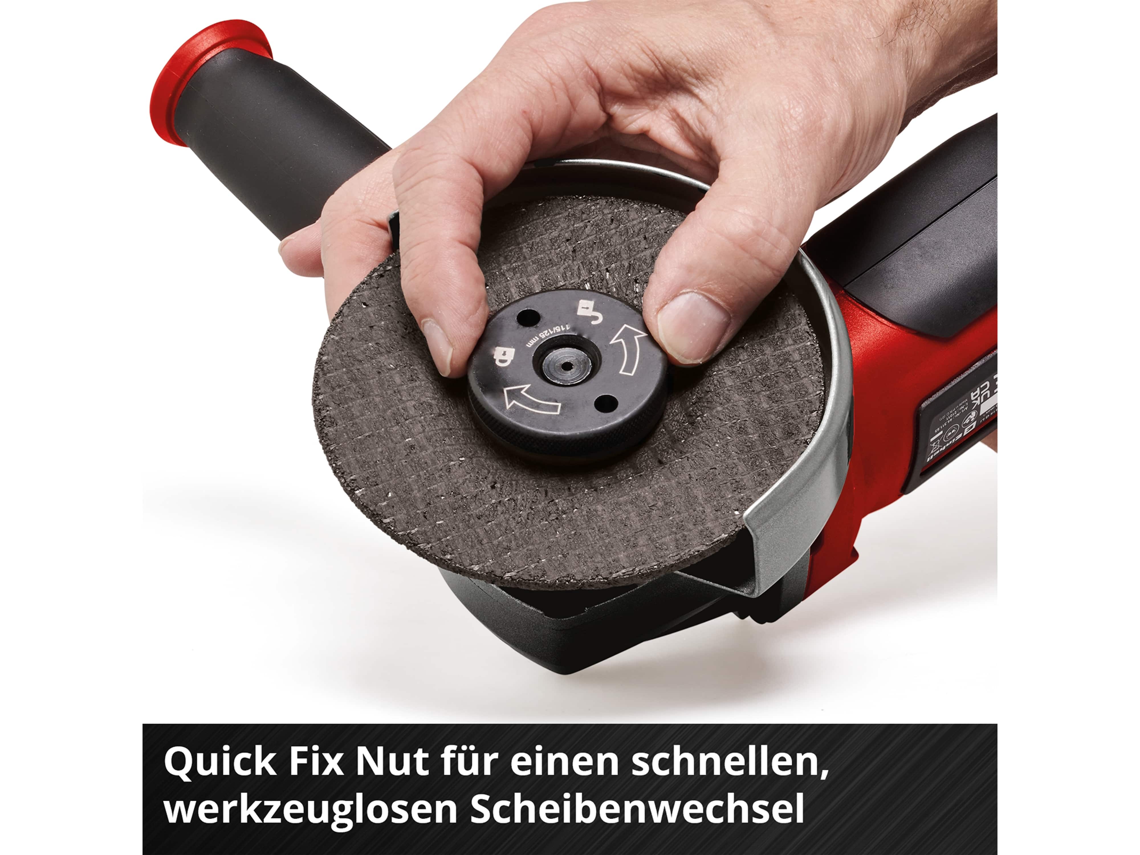 EINHELL Akku-Winkelschleifer TE-AG 18/ 115 Q Li-Solo EINHELL Akku-Winkelschleifer TE-AG 18/ 115 Q Li-Solo