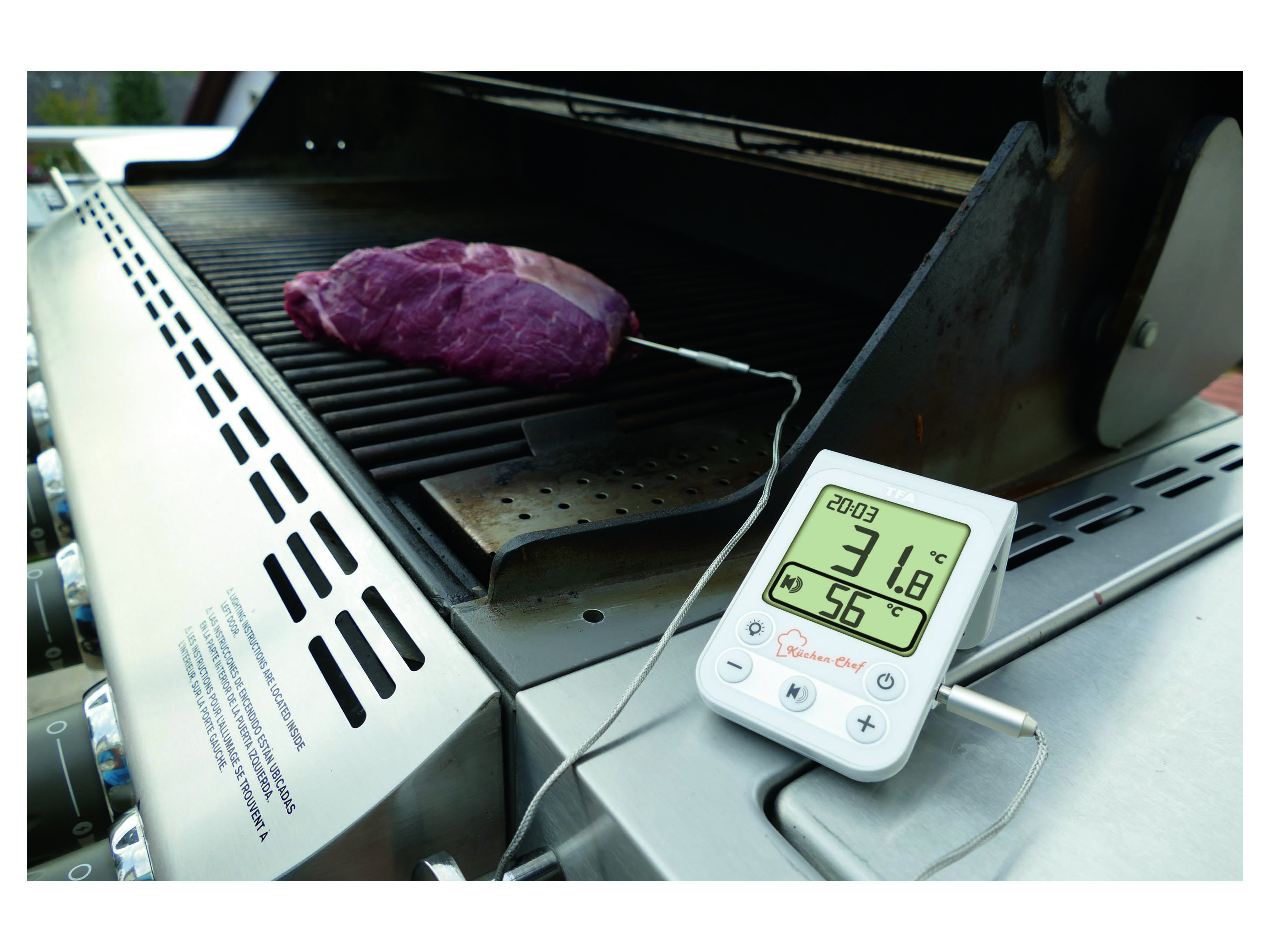 TFA Digitales Grill-Bratenthermometer Küchen-Chef, 14.1510.02 TFA Digitales Grill-Bratenthermometer Küchen-Chef, 14.1510.02