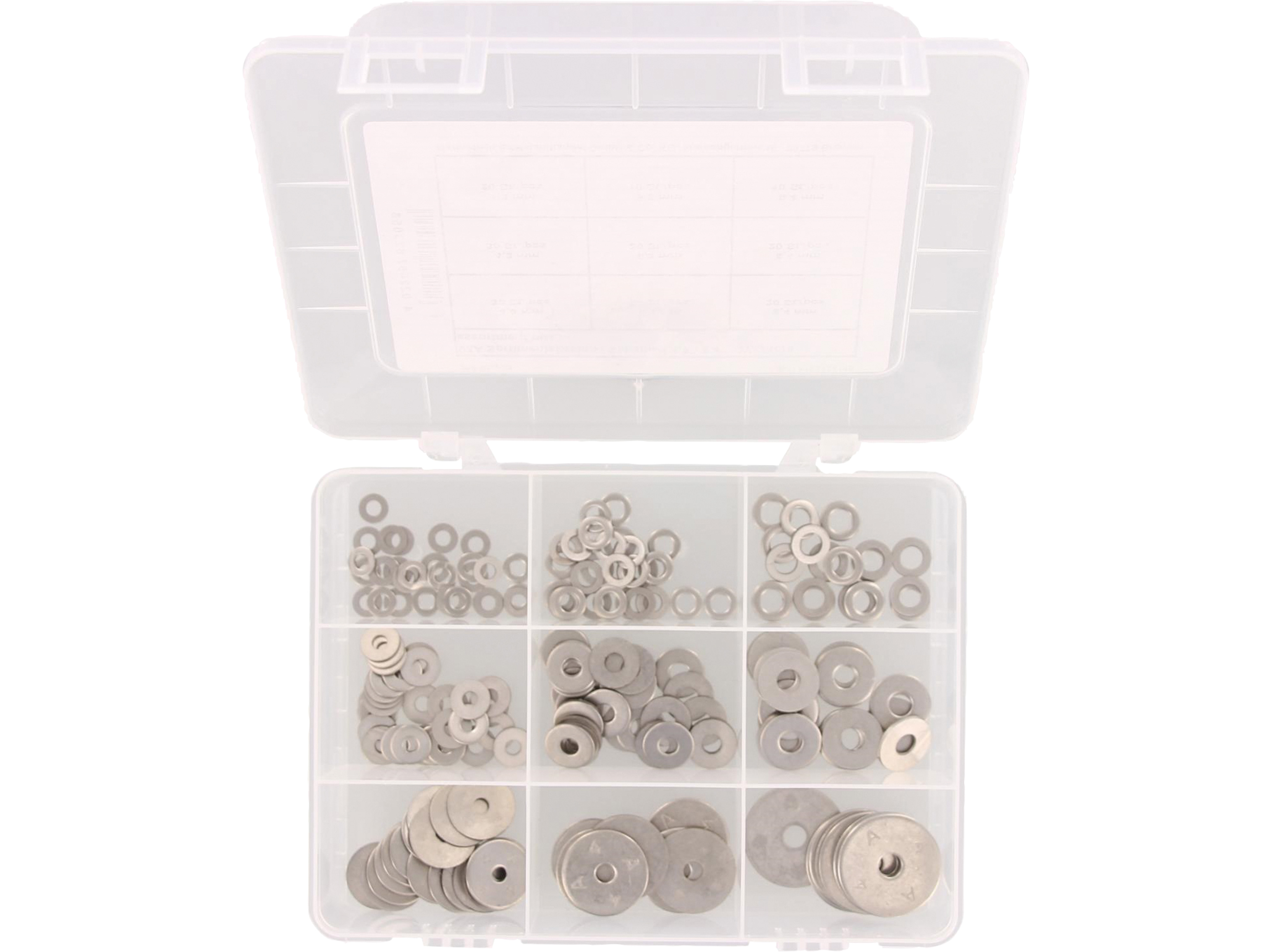 MARINETECH Sortiment Unterlegscheiben, 8152174150, A4, 4,3-6,4 mm, 200-teilig MARINETECH Sortiment Unterlegscheiben, 8152174150, A4, 4,3-6,4 mm, 200-teilig
