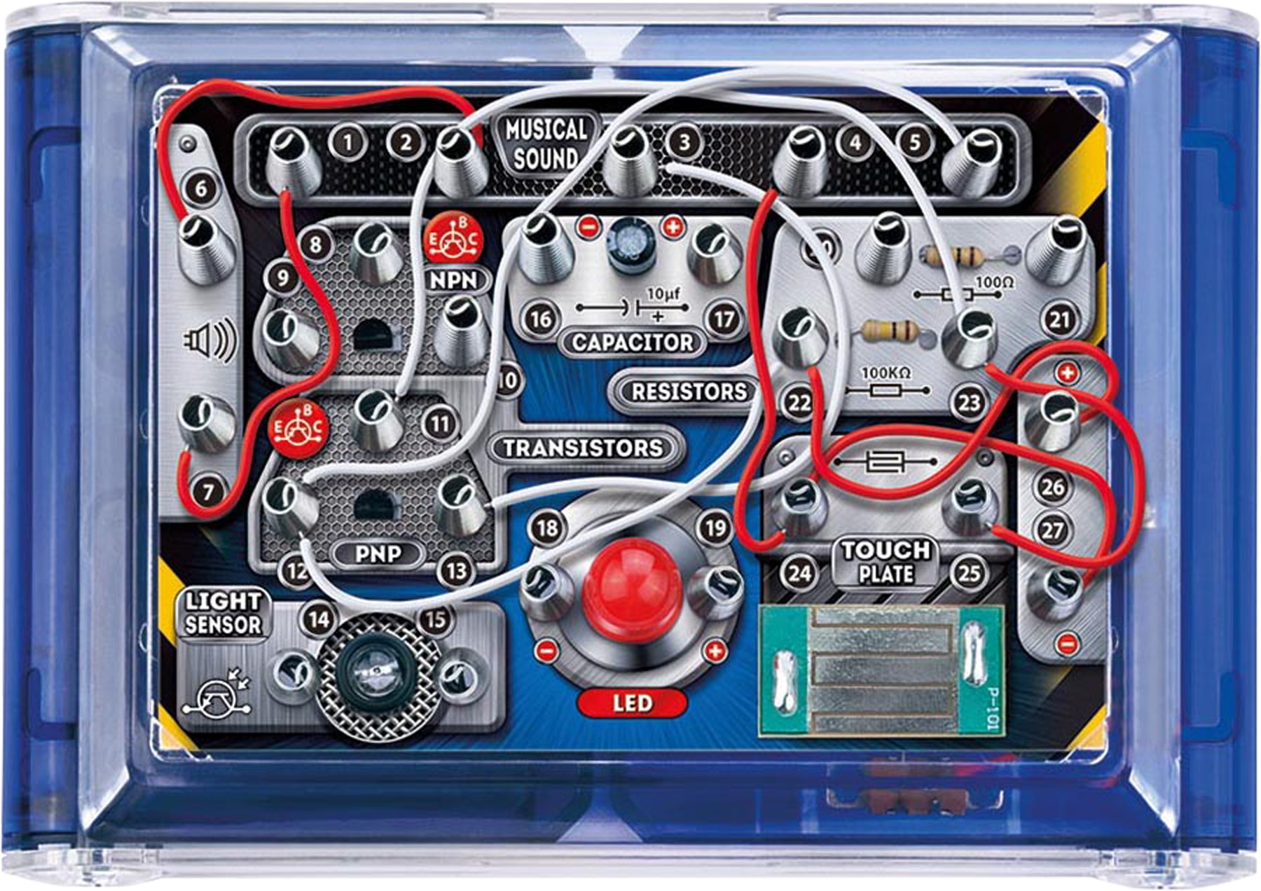 VELLEMAN Elektronischer Projektbaukasten KNS100 - 8 Experimente - LED & Musik VELLEMAN Elektronischer Projektbaukasten KNS100 - 8 Experimente - LED & Musik
