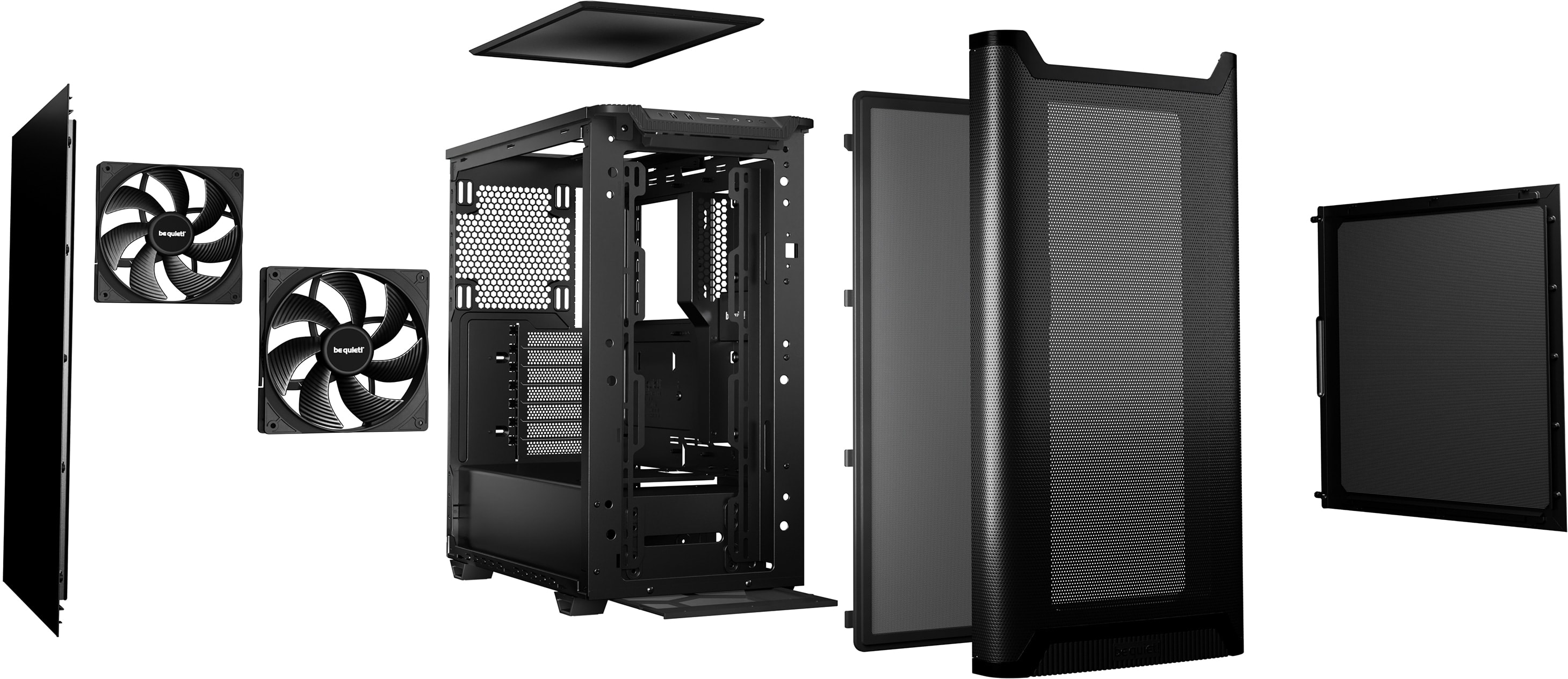 BE QUIET! Midi Tower Pure Base 501 Airflow schwarz BE QUIET! Midi Tower Pure Base 501 Airflow schwarz