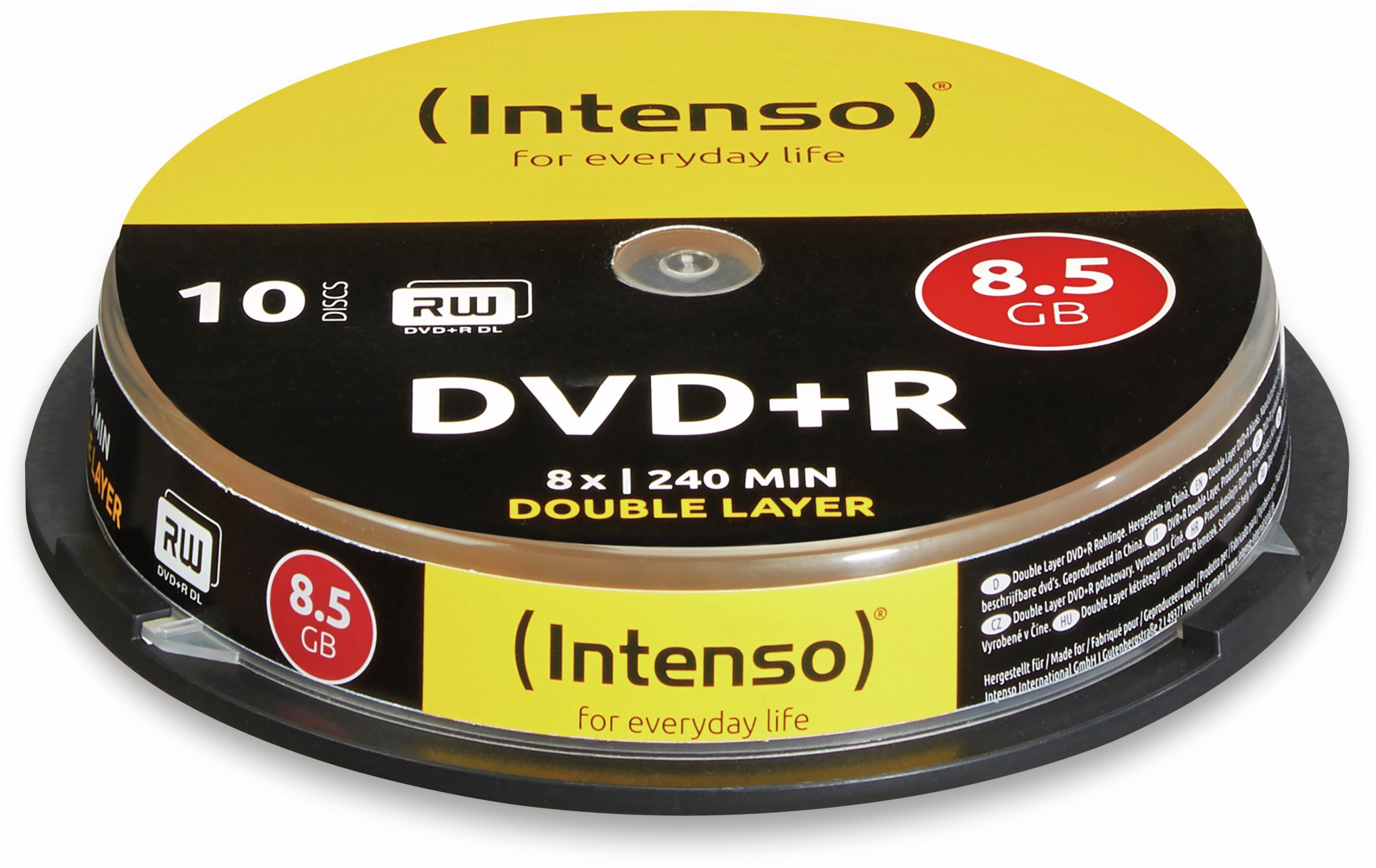 INTENSO DVD+R Spindel (DoubleLayer), 10 Stück INTENSO DVD+R Spindel (DoubleLayer), 10 Stück