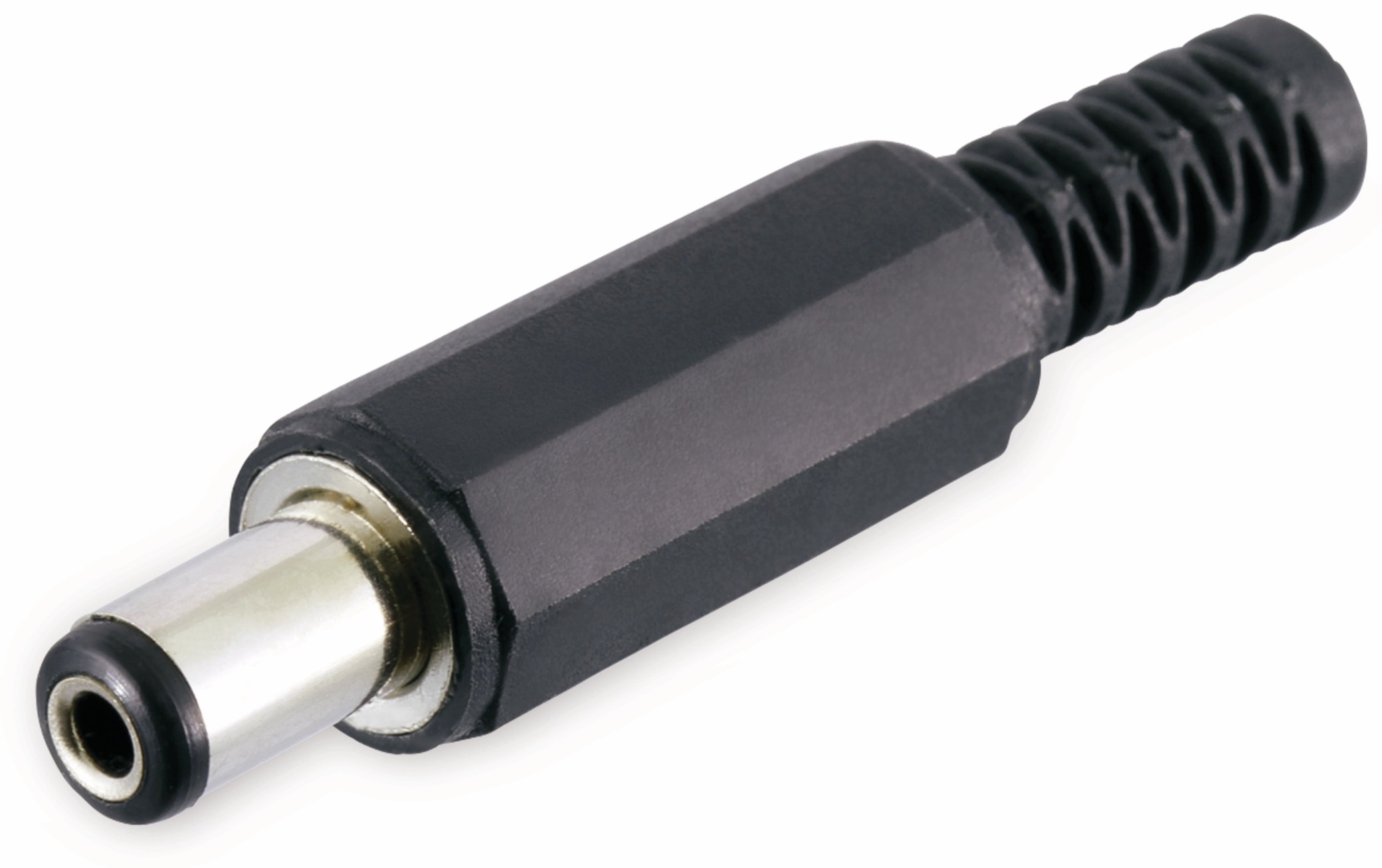 Hohlstecker, Ø 2,1 mm, 9 mm, Knickschutz Hohlstecker, Ø 2,1 mm, 9 mm, Knickschutz