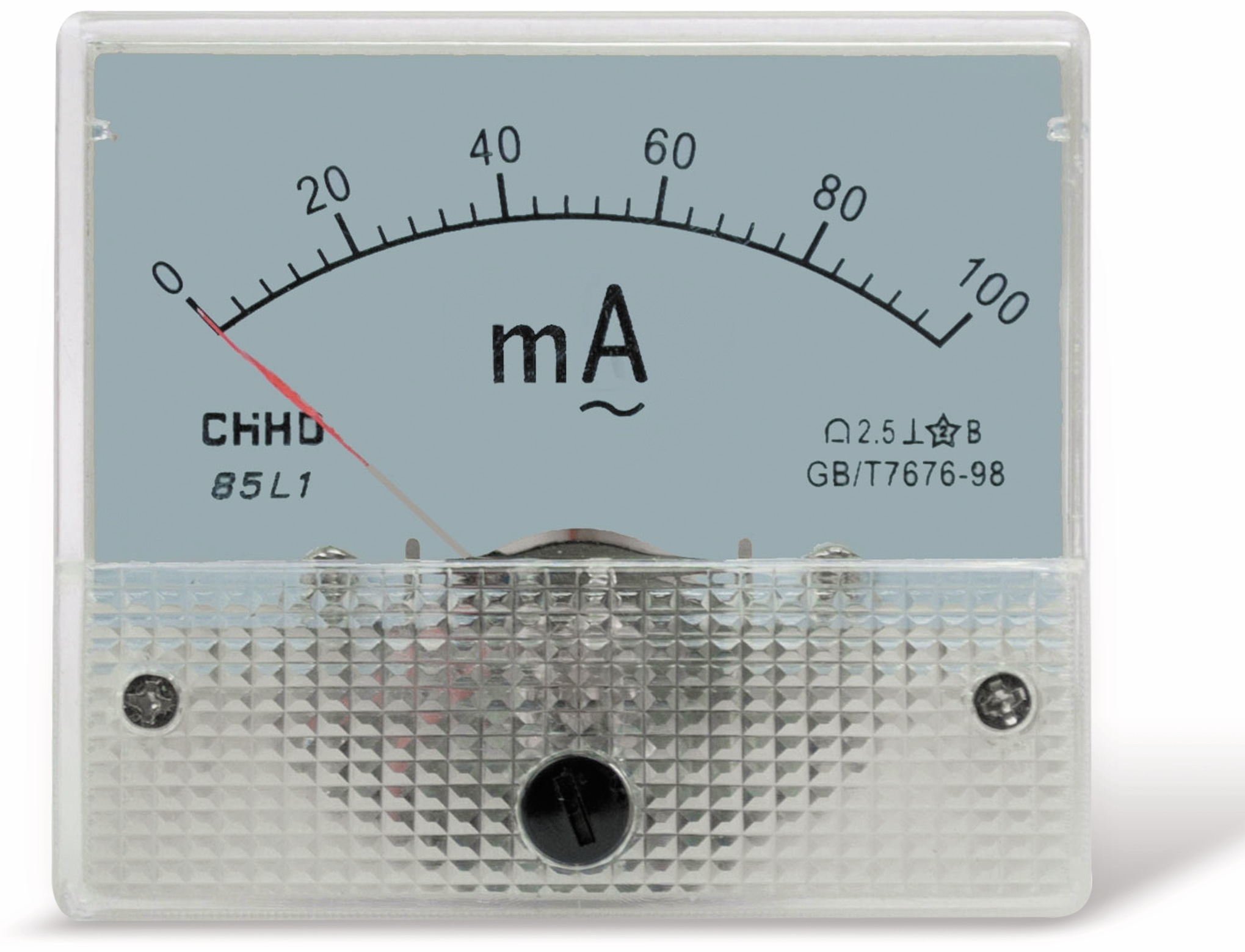 Einbau-Messinstrument, 0...100 mA~ Einbau-Messinstrument, 0...100 mA~