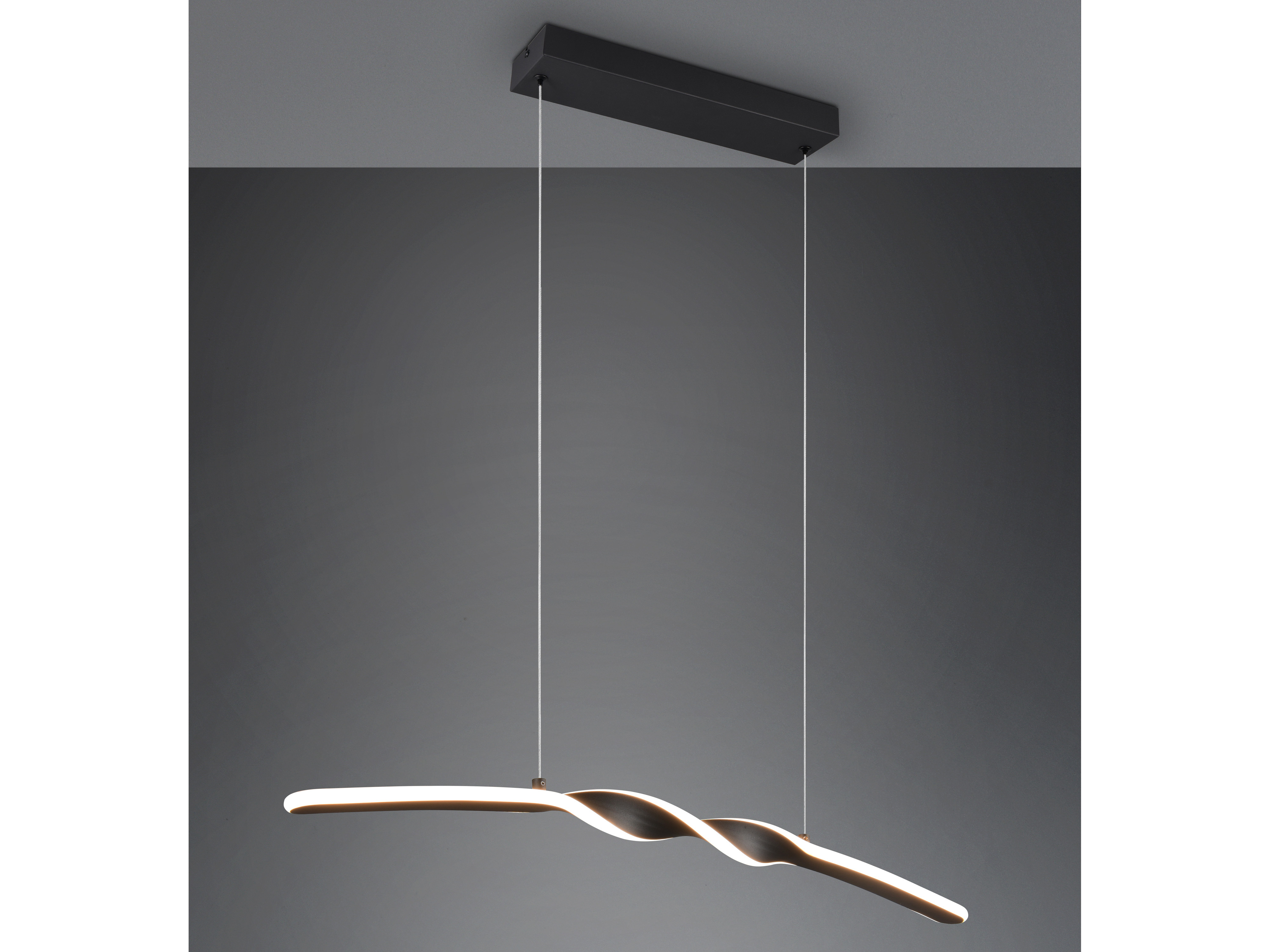 REALITY LED-Pendelleuchte Ginko R35791132, 18W, 3000K, 1980lm, warmweiß, IP20, schwarz REALITY LED-Pendelleuchte Ginko R35791132, 18W, 3000K, 1980lm, warmweiß, IP20, schwarz