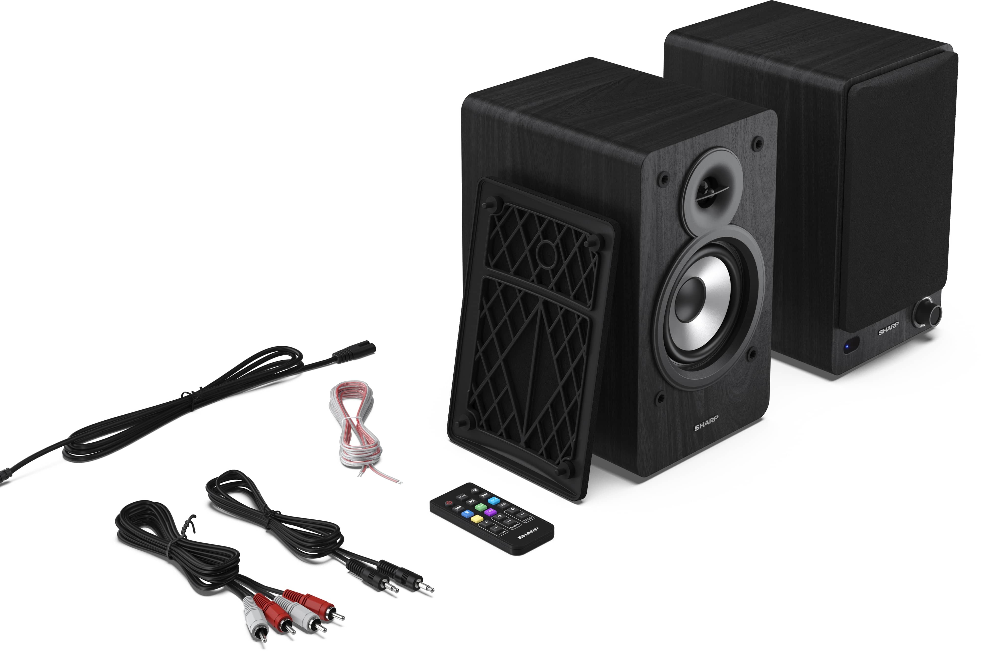 SHARP Lautsprecherboxen CP-SS30 (BK), 2-Wege, Bluetooth, USB, MP3, 60 W SHARP Lautsprecherboxen CP-SS30 (BK), 2-Wege, Bluetooth, USB, MP3, 60 W