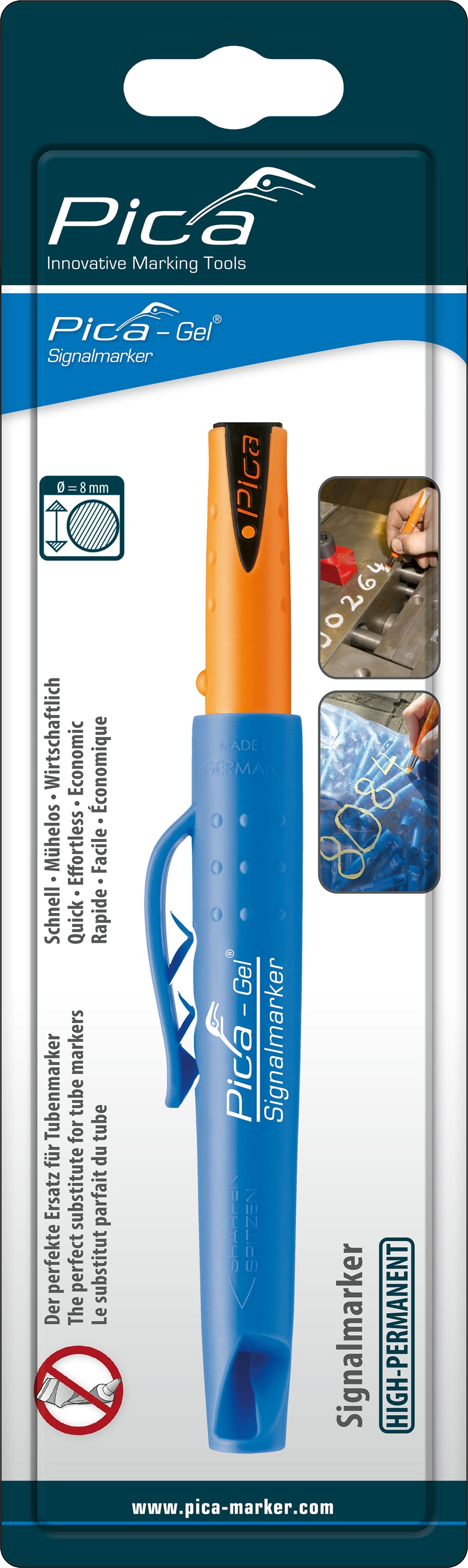 PICA Gel Signalmarker, 8083/SB, schwarz PICA Gel Signalmarker, 8083/SB, schwarz