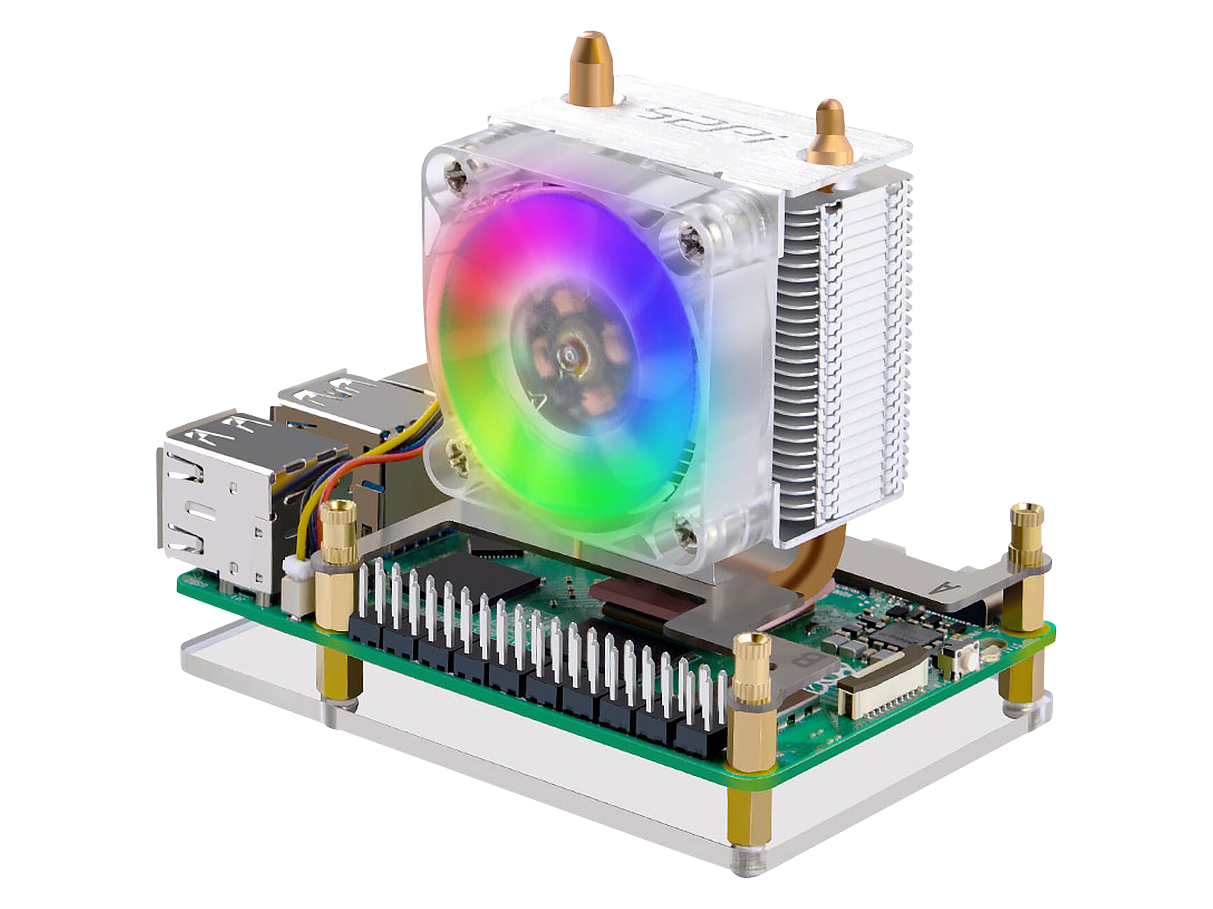 KUBII ICE Tower Lüfter für Raspberry Pi 5, Vertikal, ZP-0180