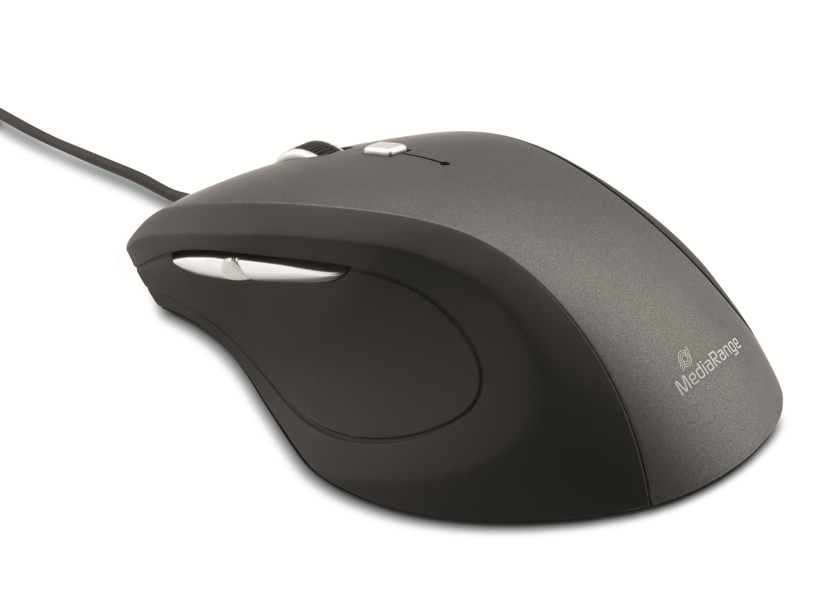 MEDIARANGE USB-Maus MROS202, 5 Tasten, schwarz/grau MEDIARANGE USB-Maus MROS202, 5 Tasten, schwarz/grau