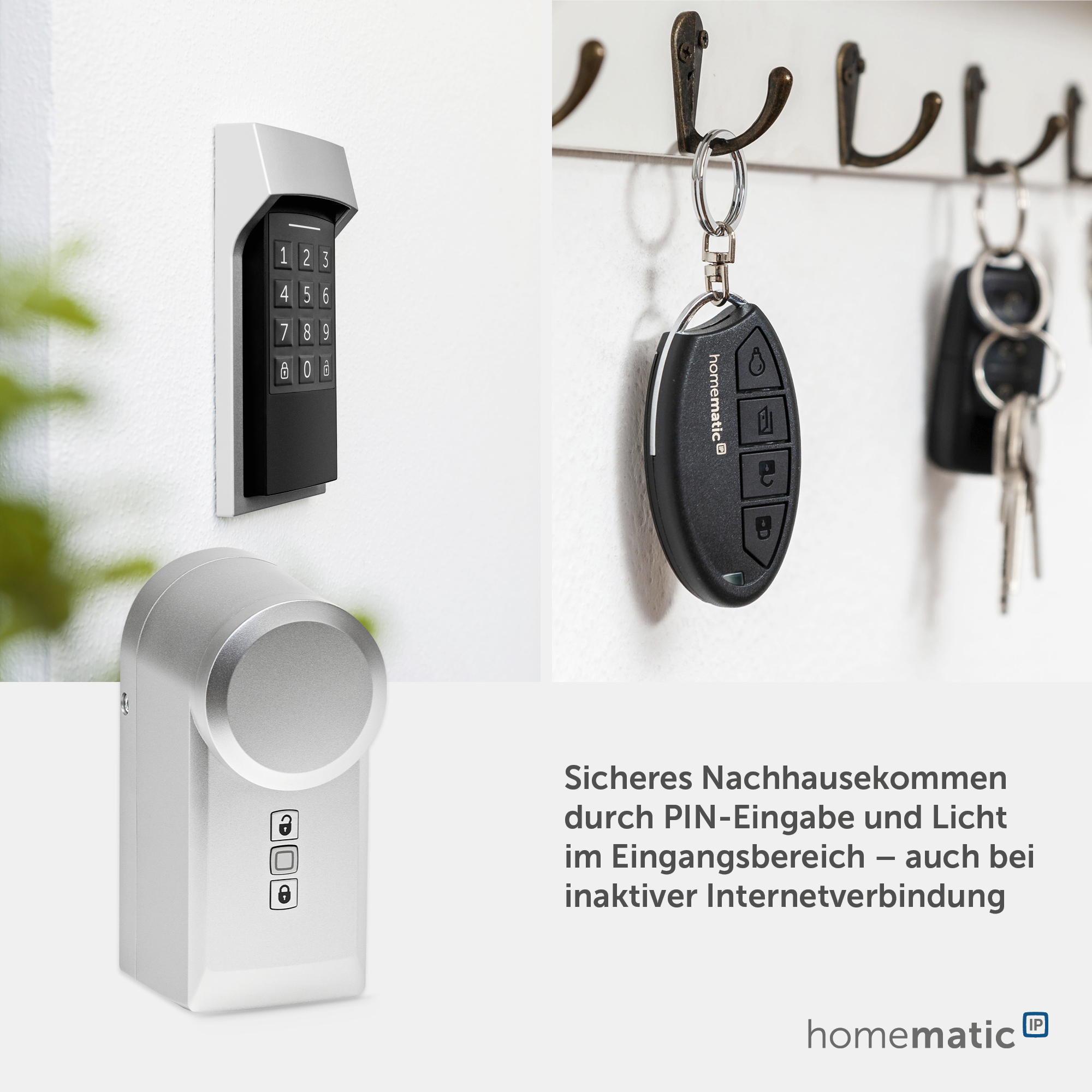HOMEMATIC IP Türschlossantrieb 160556A0, silber HOMEMATIC IP Türschlossantrieb 160556A0, silber
