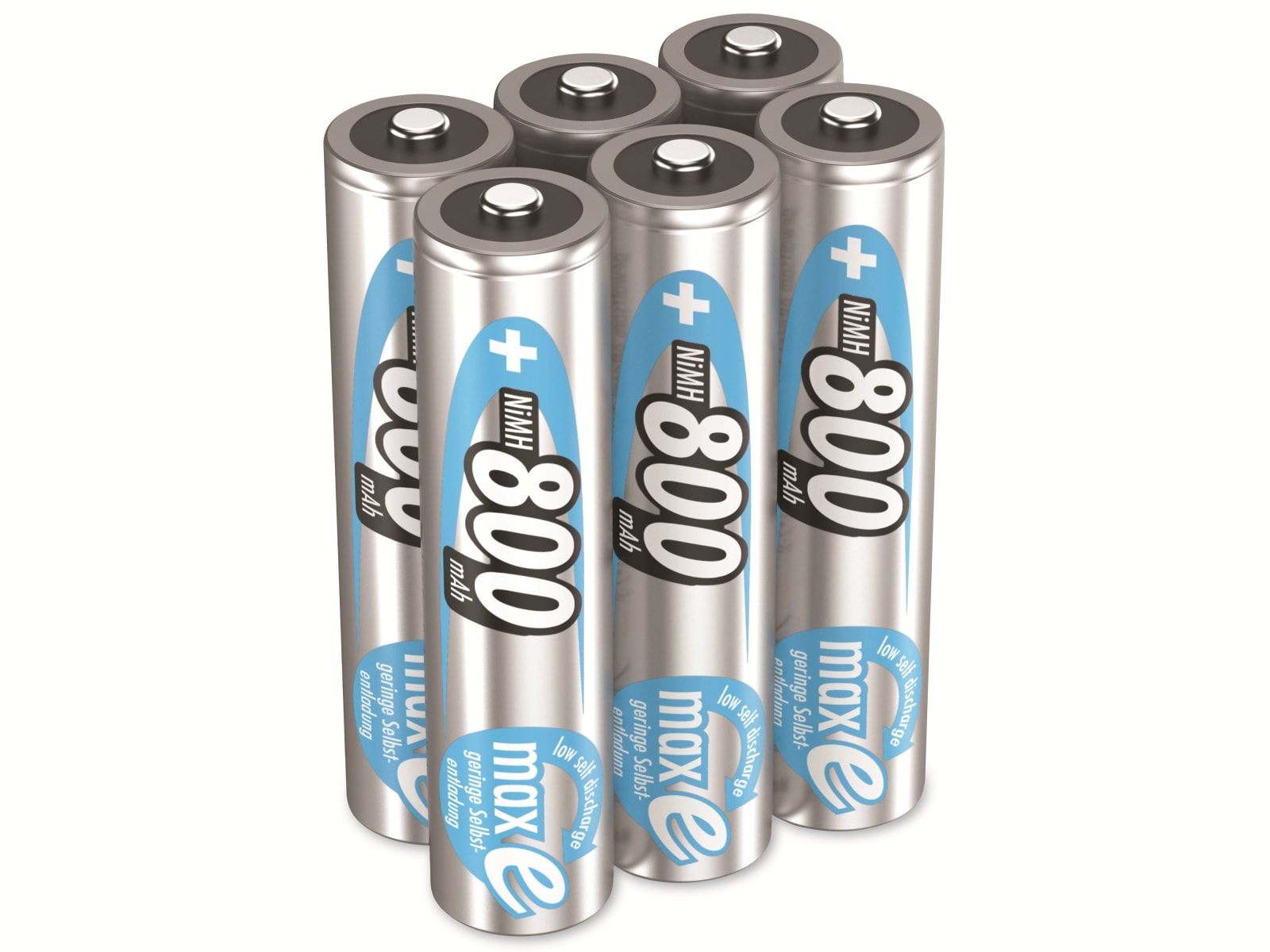 ANSMANN NiMH-Micro-Akku maxE, 800 mAh, 1,2V-, 6 Stück ANSMANN NiMH-Micro-Akku maxE, 800 mAh, 1,2V-, 6 Stück