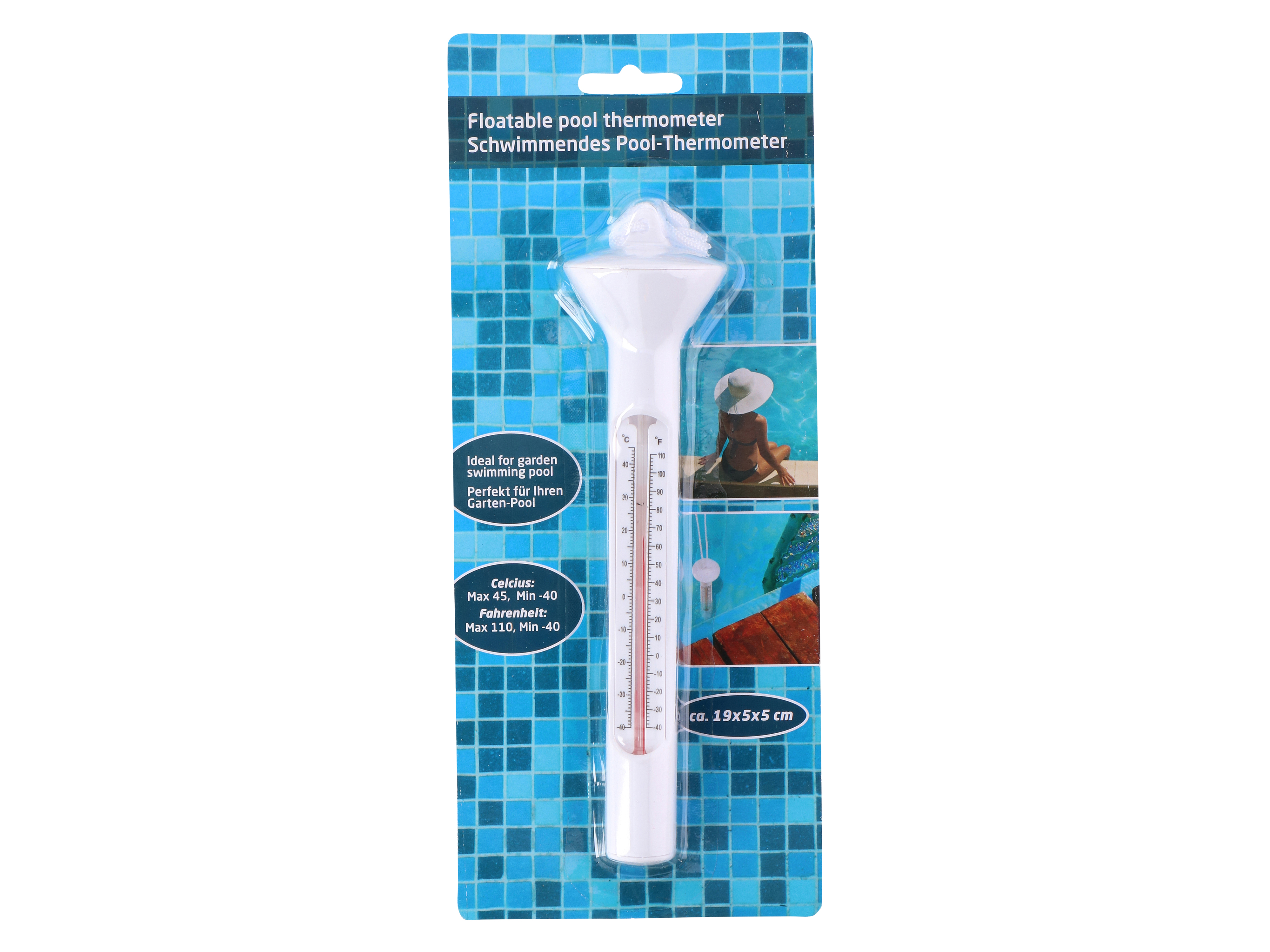 Pool-Thermometer, 5x19cm Pool-Thermometer, 5x19cm