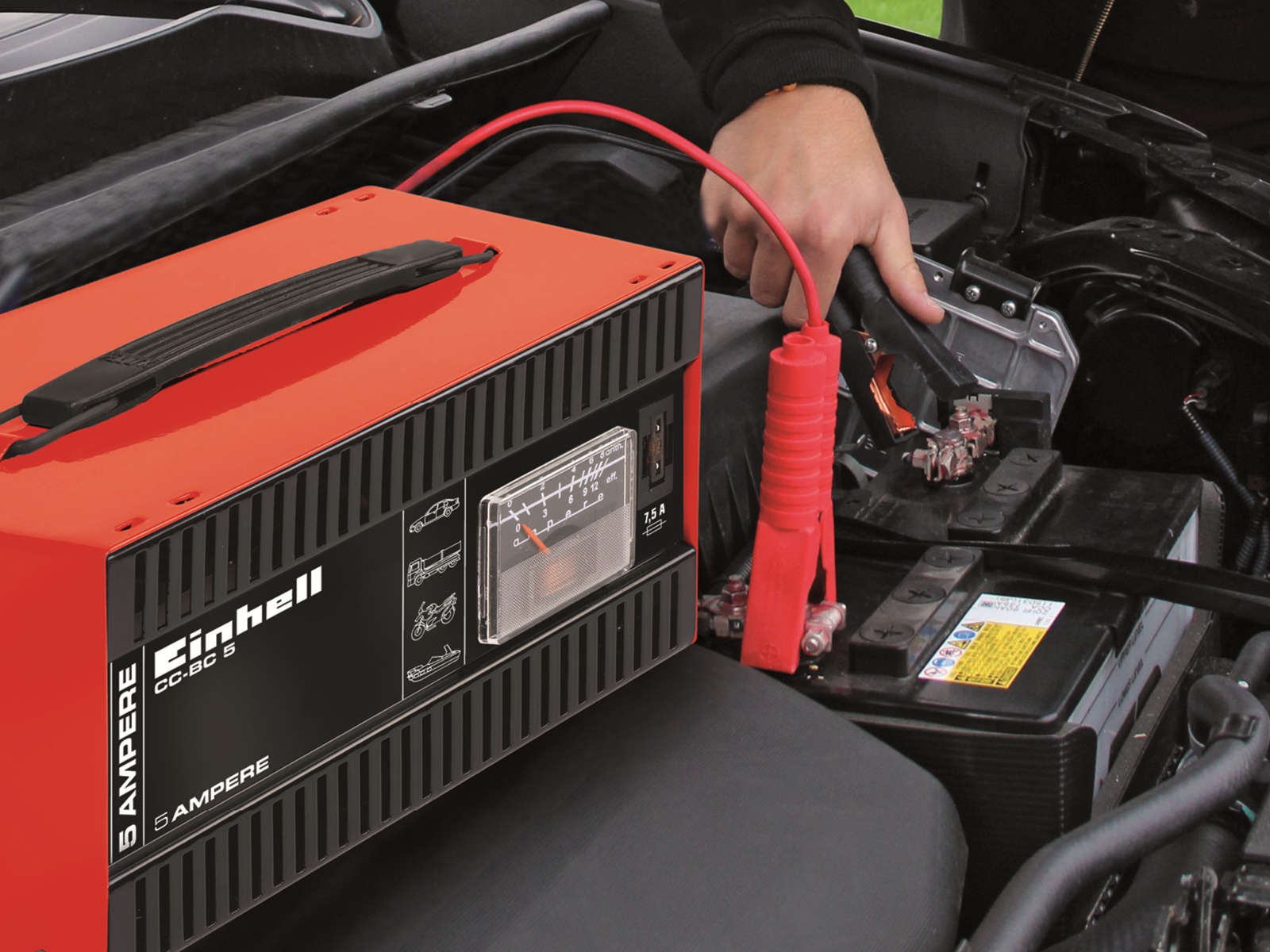 EINHELL Batterie-Ladegerät EINHELL CC-BC 5, 12 V, 5 A EINHELL Batterie-Ladegerät EINHELL CC-BC 5, 12 V, 5 A