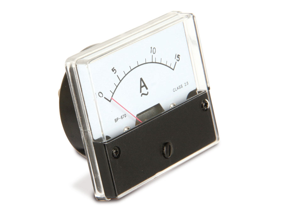Dreheisen-Einbauinstrument, 0...15 A~ Dreheisen-Einbauinstrument, 0...15 A~