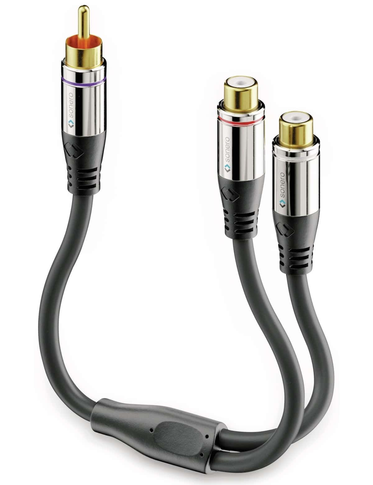 SONERO Audioadapter 0,20 m, Chinchstecker auf 2x Cinchbuchse SONERO Audioadapter 0,20 m, Chinchstecker auf 2x Cinchbuchse