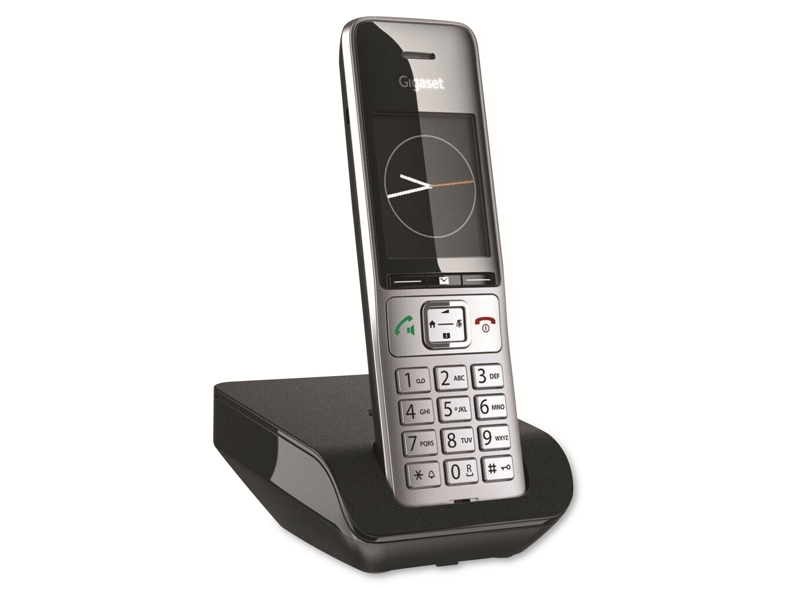GIGASET Telefon Comfort 500, silber-schwarz