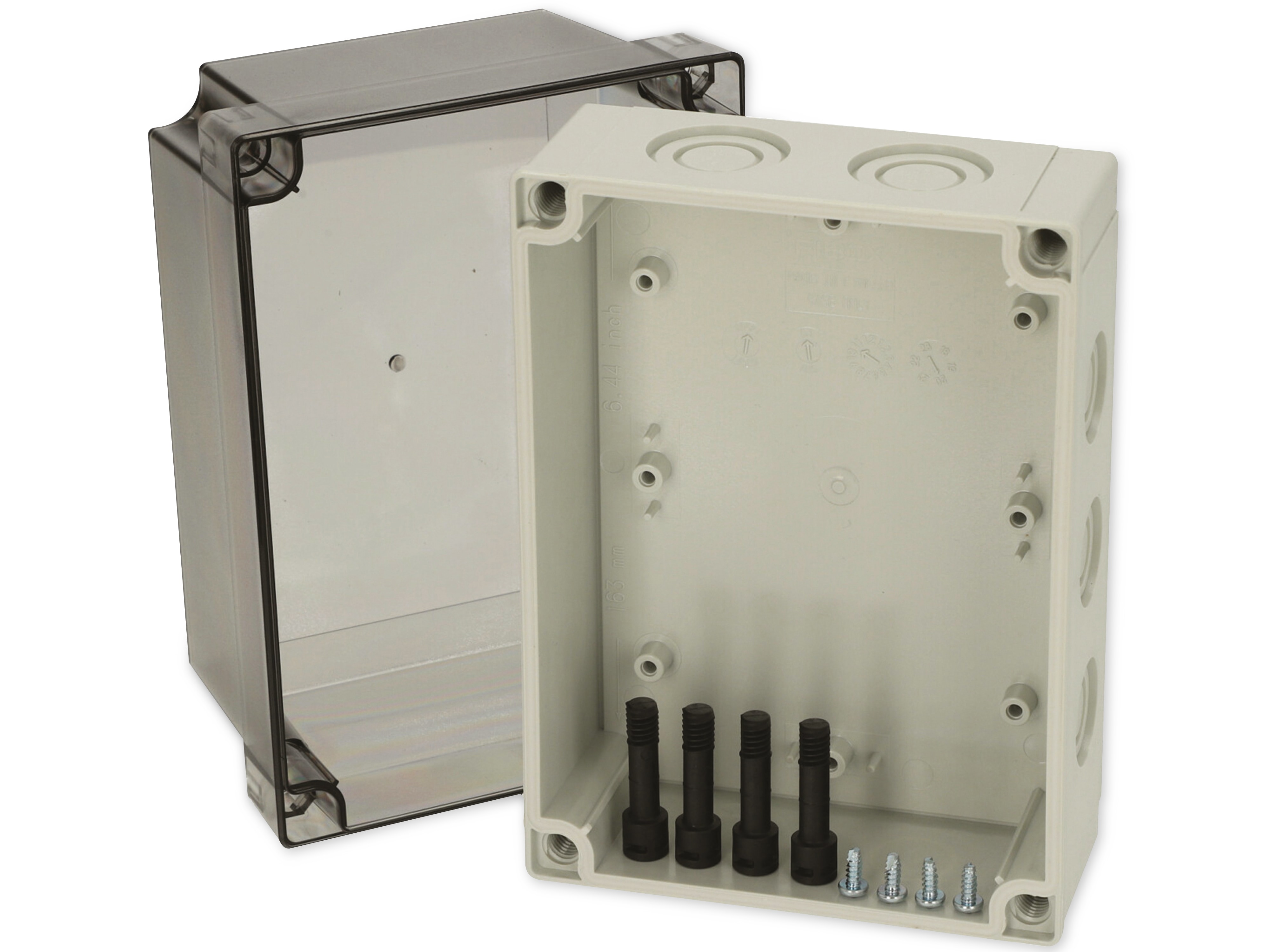 FIBOX Gehäuse, MNX, 6016916, 180x130x125mm, Polycarbonat, IP66/iP67 FIBOX Gehäuse, MNX, 6016916, 180x130x125mm, Polycarbonat, IP66/iP67