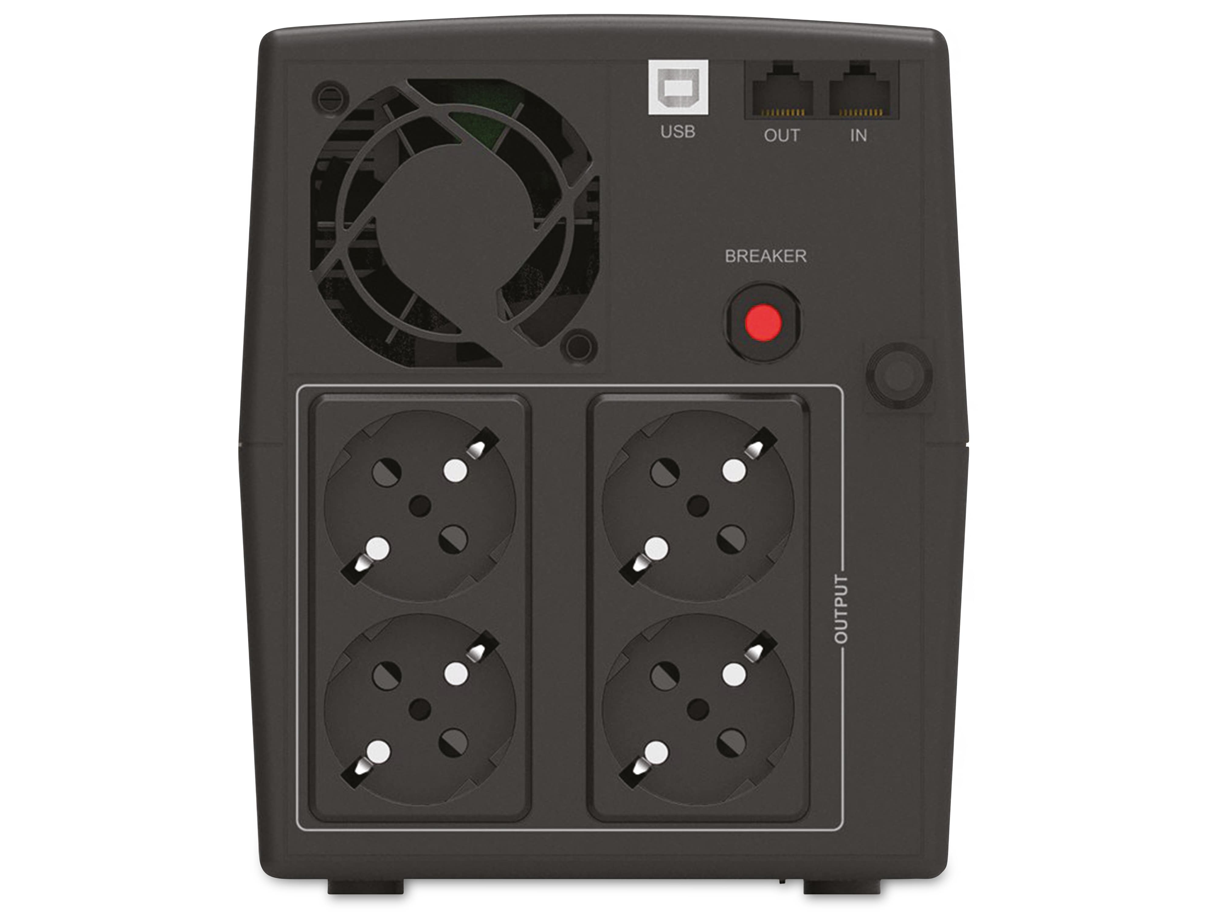 BLUEWALKER USV VI 1500 STL Basic 1200VA, 900W