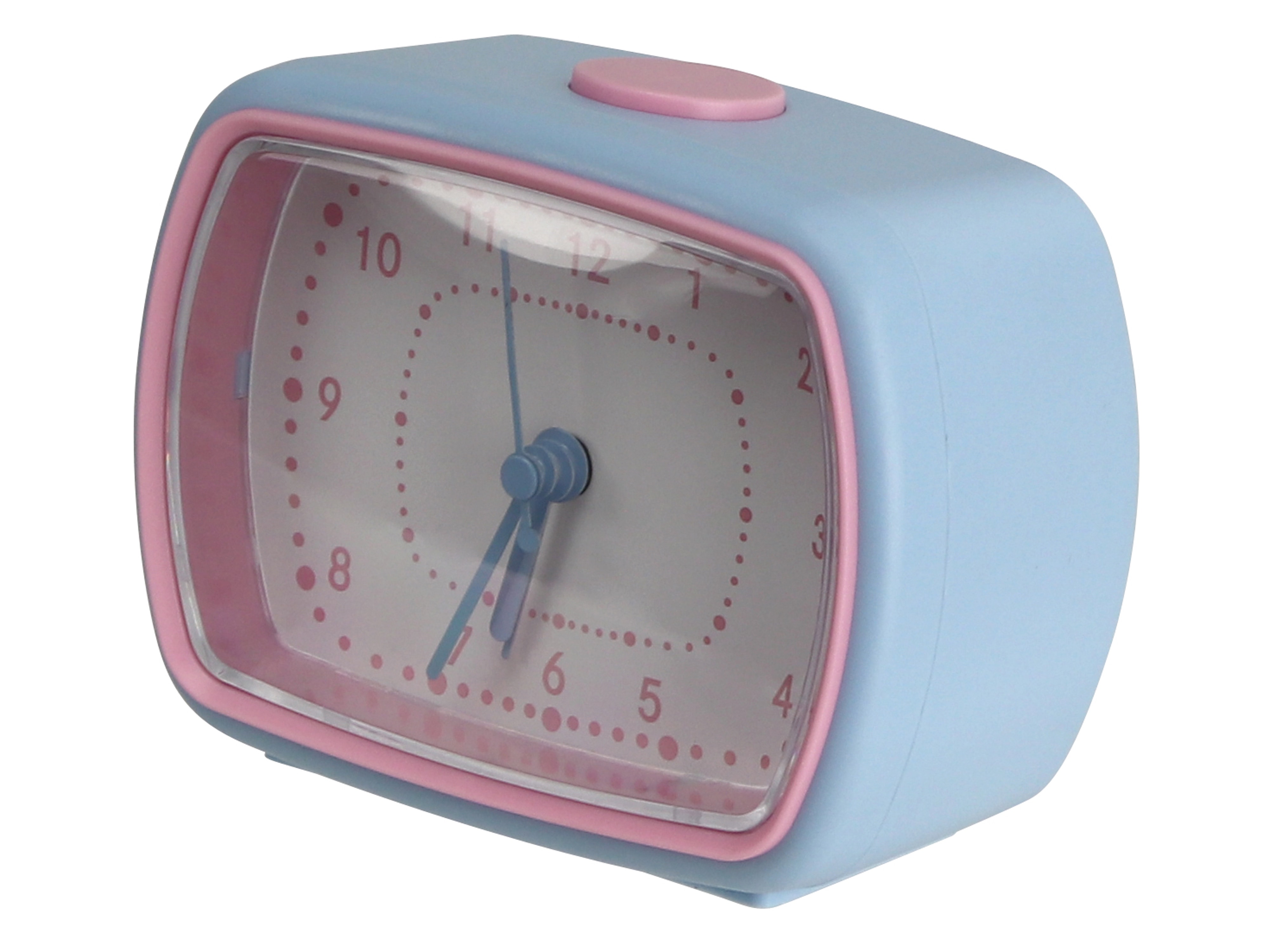 Quarzwecker, 823-02-2020-03, blau/rosa, B-Ware Quarzwecker, 823-02-2020-03, blau/rosa, B-Ware