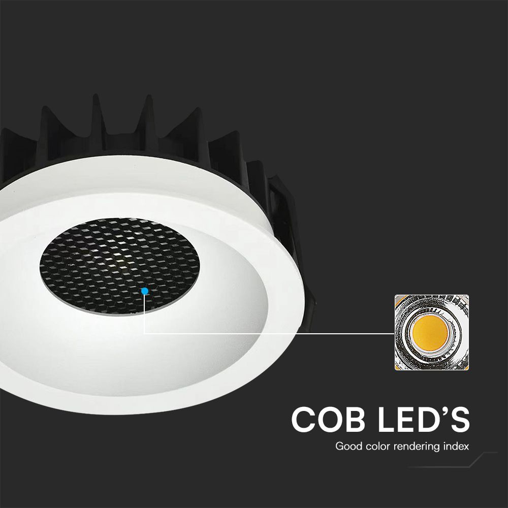 V-TAC LED-Einbauleuchte VT-17018, EEK: F, W 18, 1860 lm, CCT, Ø 106 mm, weiß V-TAC LED-Einbauleuchte VT-17018, EEK: F, W 18, 1860 lm, CCT, Ø 106 mm, weiß