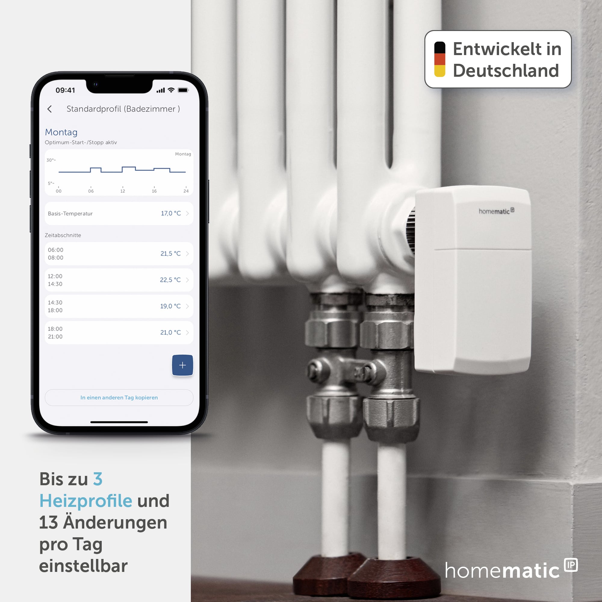 HOMEMATIC IP Smart Home 155648A0, Heizkörper-Thermostatkopf kompakt HOMEMATIC IP Smart Home 155648A0, Heizkörper-Thermostatkopf kompakt