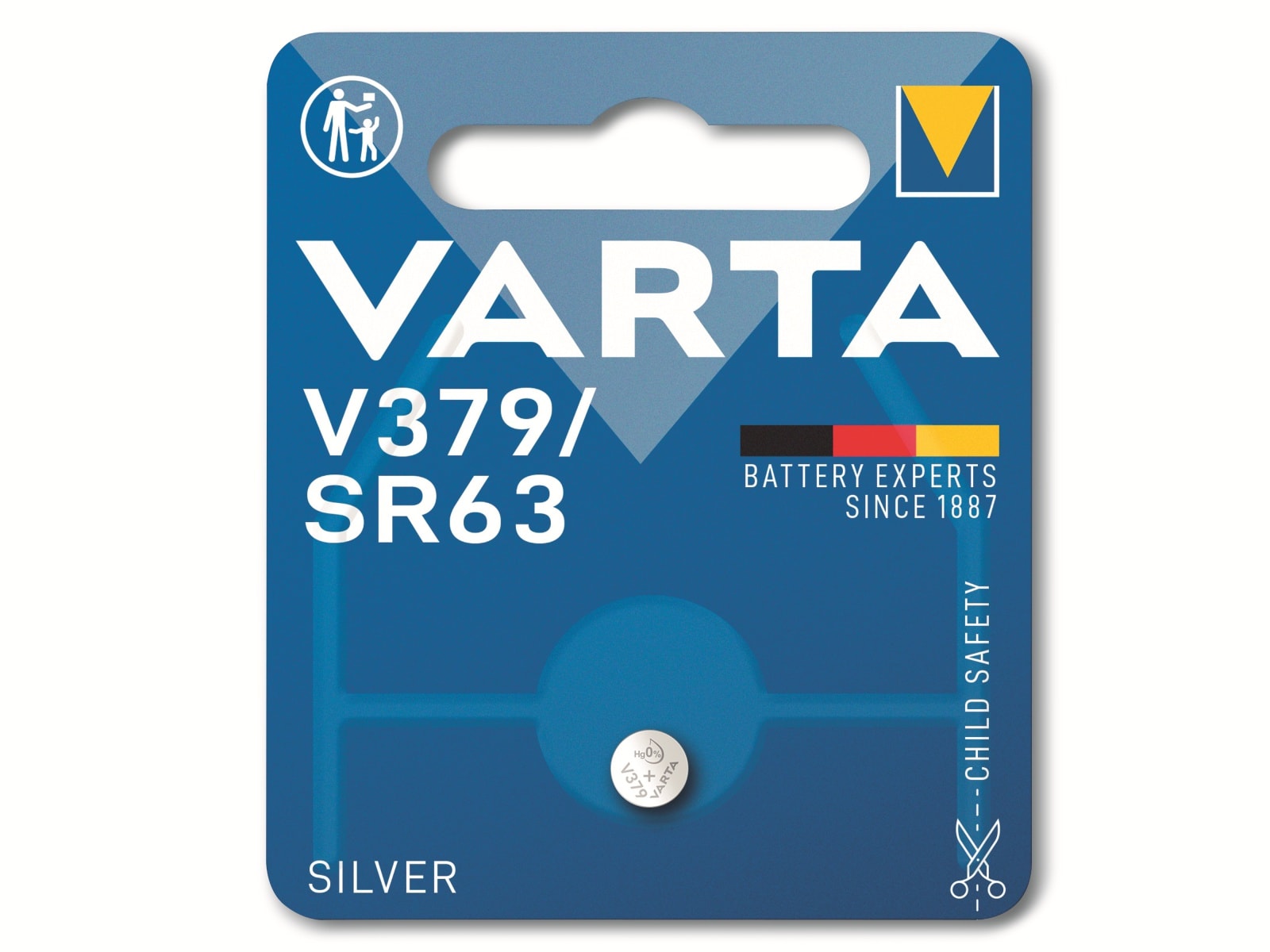 VARTA Knopfzelle Silver Oxide, 379 SR63, 1.55V, 1 Stück VARTA Knopfzelle Silver Oxide, 379 SR63, 1.55V, 1 Stück