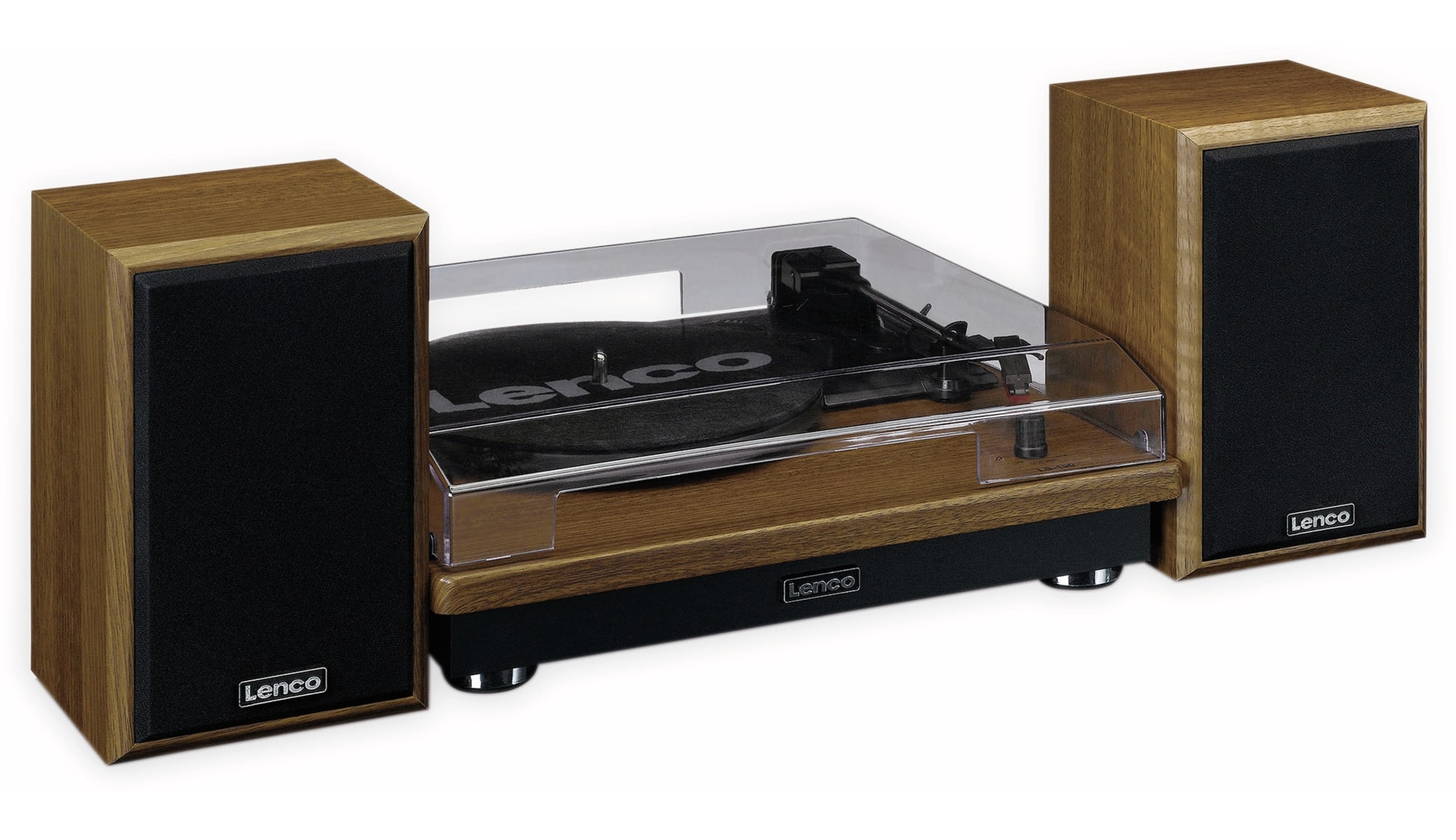 LENCO Plattenspieler LS-100WD, holzoptik, Bluetooth, mit 2 Lautsprecherboxen LENCO Plattenspieler LS-100WD, holzoptik, Bluetooth, mit 2 Lautsprecherboxen