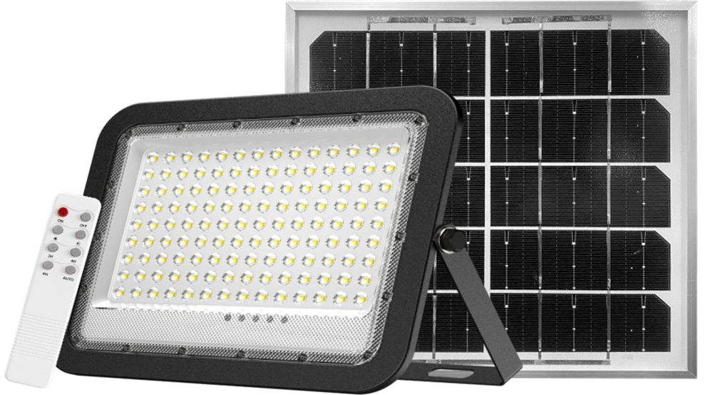 ENOVALITE Solar LED-Fluter , mit Akku, 50 W, 800 lm, 6500 K, IP65 ENOVALITE Solar LED-Fluter , mit Akku, 50 W, 800 lm, 6500 K, IP65