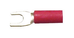 Gabel-Kabelschuhe, M3, rot, 10 Stück Gabel-Kabelschuhe, M3, rot, 10 Stück