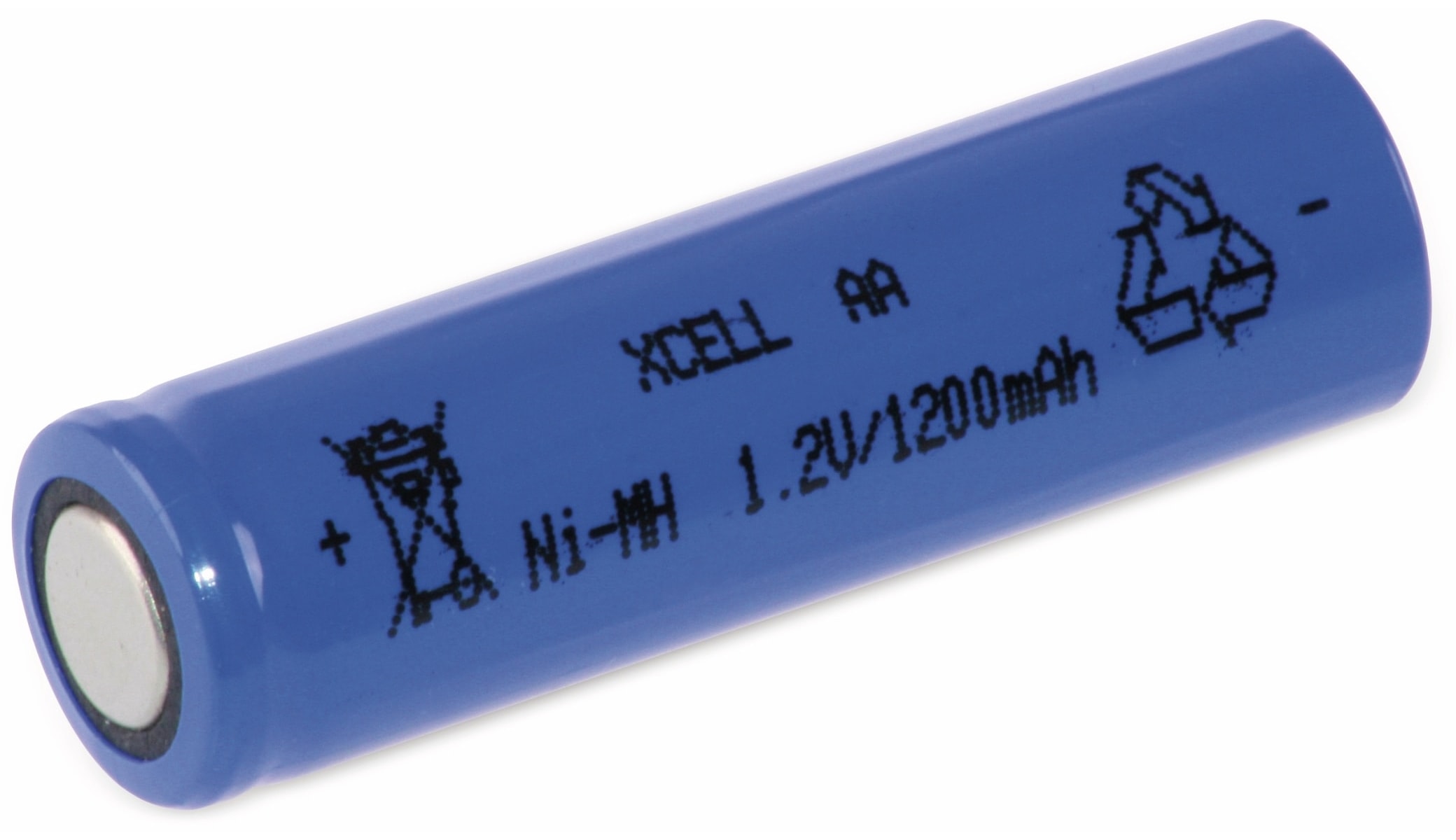 XCELL NiMH-Akku, Industriezelle, AA, Flat-Top, 49,5x14,5mm, 1,2V/1200mAh XCELL NiMH-Akku, Industriezelle, AA, Flat-Top, 49,5x14,5mm, 1,2V/1200mAh