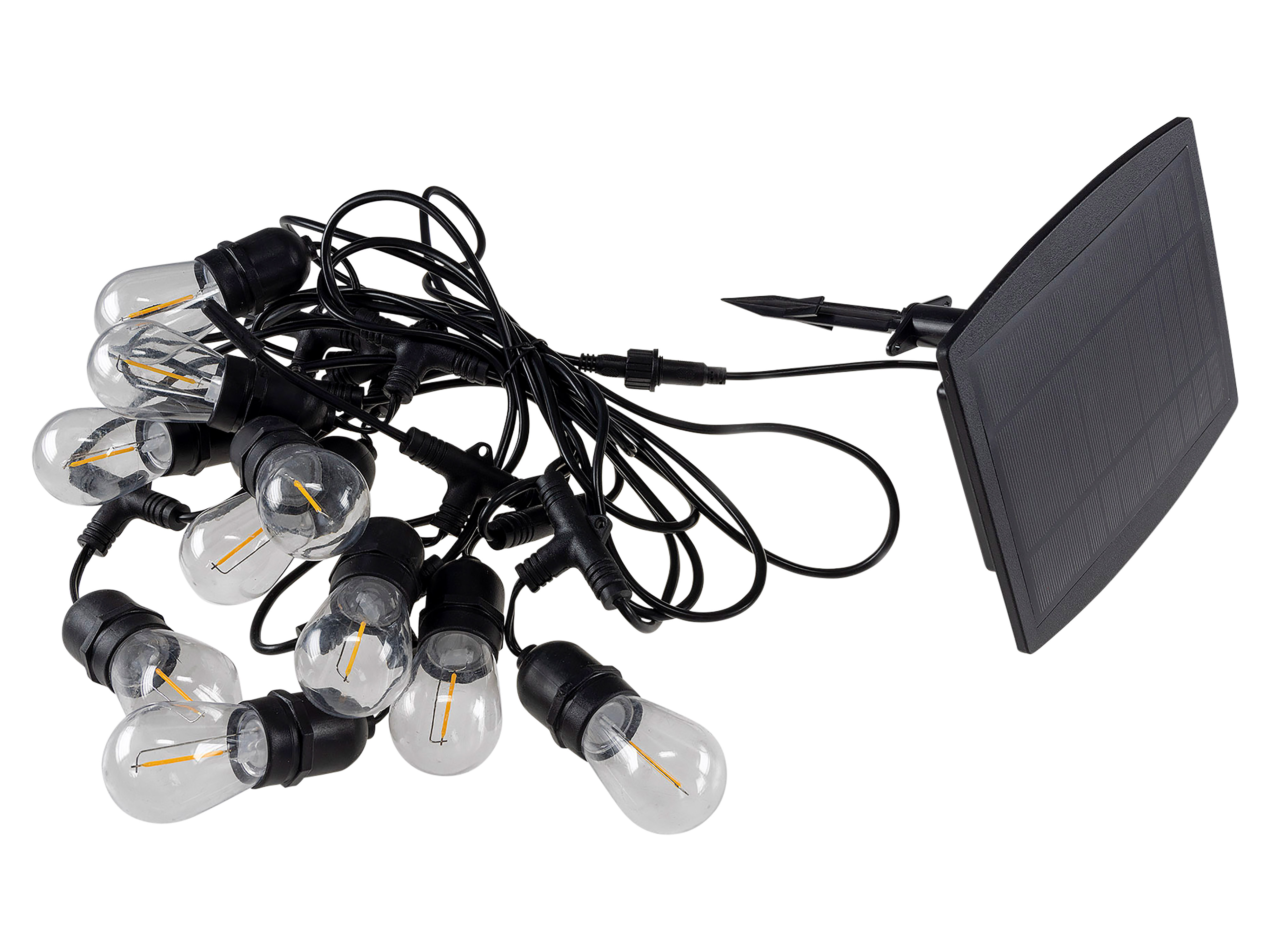 CHILITEC Solar-LED-Lichterkette CT-BGL 10Solar, 10 Lampen, IP44 CHILITEC Solar-LED-Lichterkette CT-BGL 10Solar, 10 Lampen, IP44