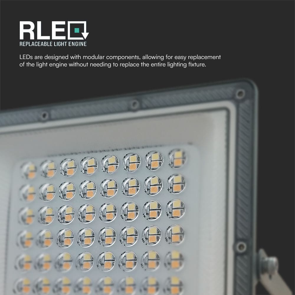 V-TAC LED-Fluter, VT-44050, EEK: F, 50 W, 5000 lm, CCT, IP65, grau V-TAC LED-Fluter, VT-44050, EEK: F, 50 W, 5000 lm, CCT, IP65, grau